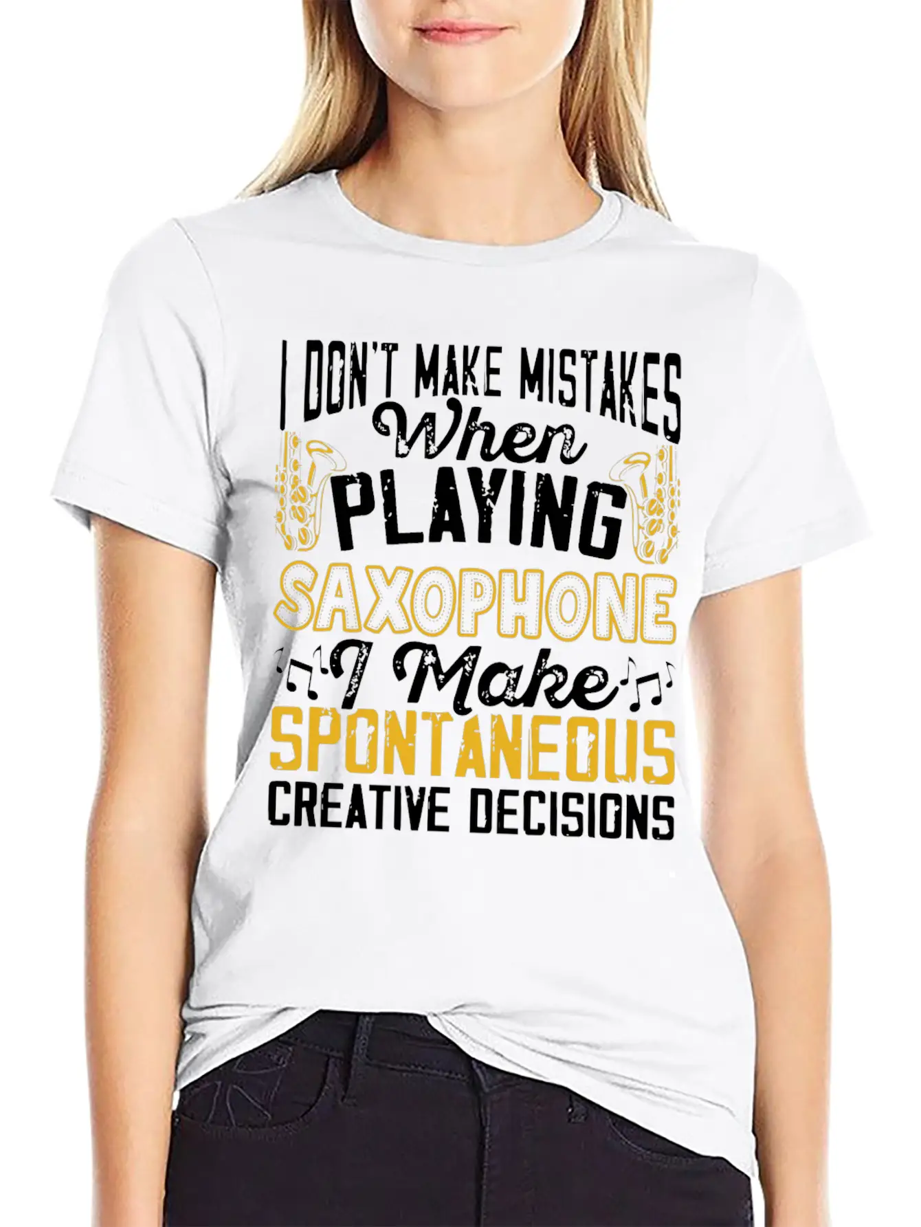 Saxophonist, Sax, Sound, Smoth Jazz Stylish Everyday T-Shirt – Unisex Basic Cotton Tee