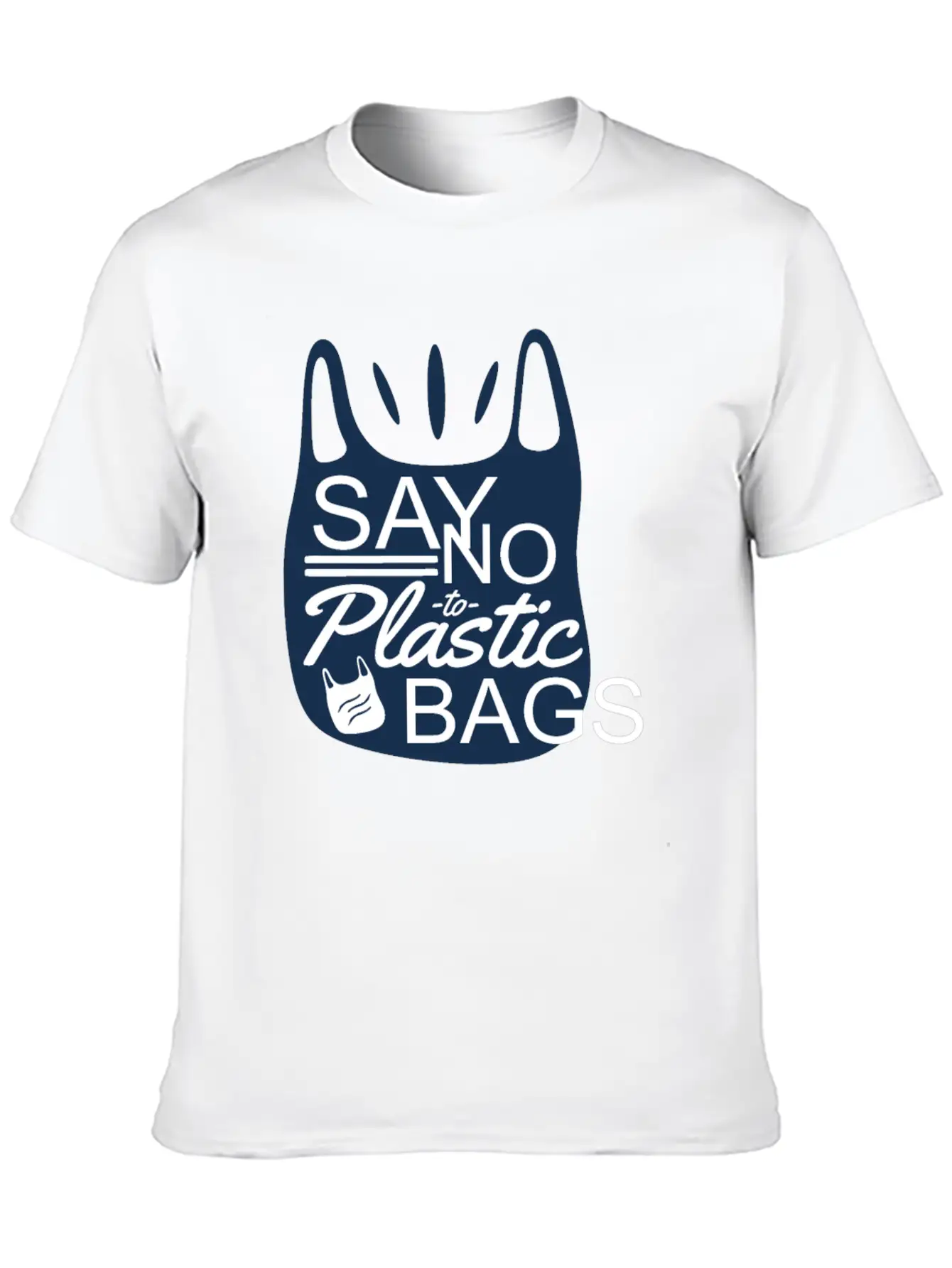 Say No To Plastic Bags Sea Protection Support Comfortable Minimalist Graphic Tee – Summer Style Essential