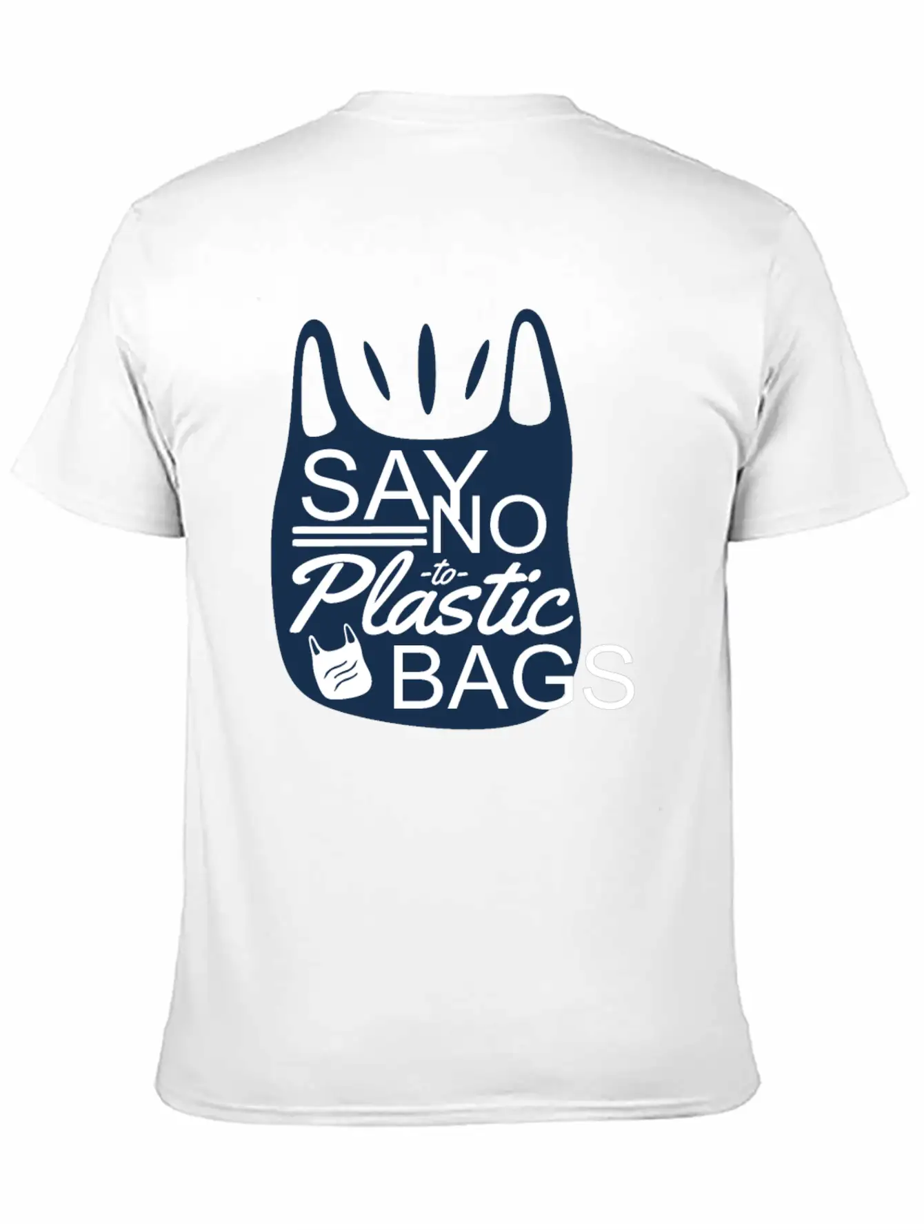 Say No To Plastic Bags Sea Protection Support Comfortable Minimalist Graphic Tee – Summer Style Essential