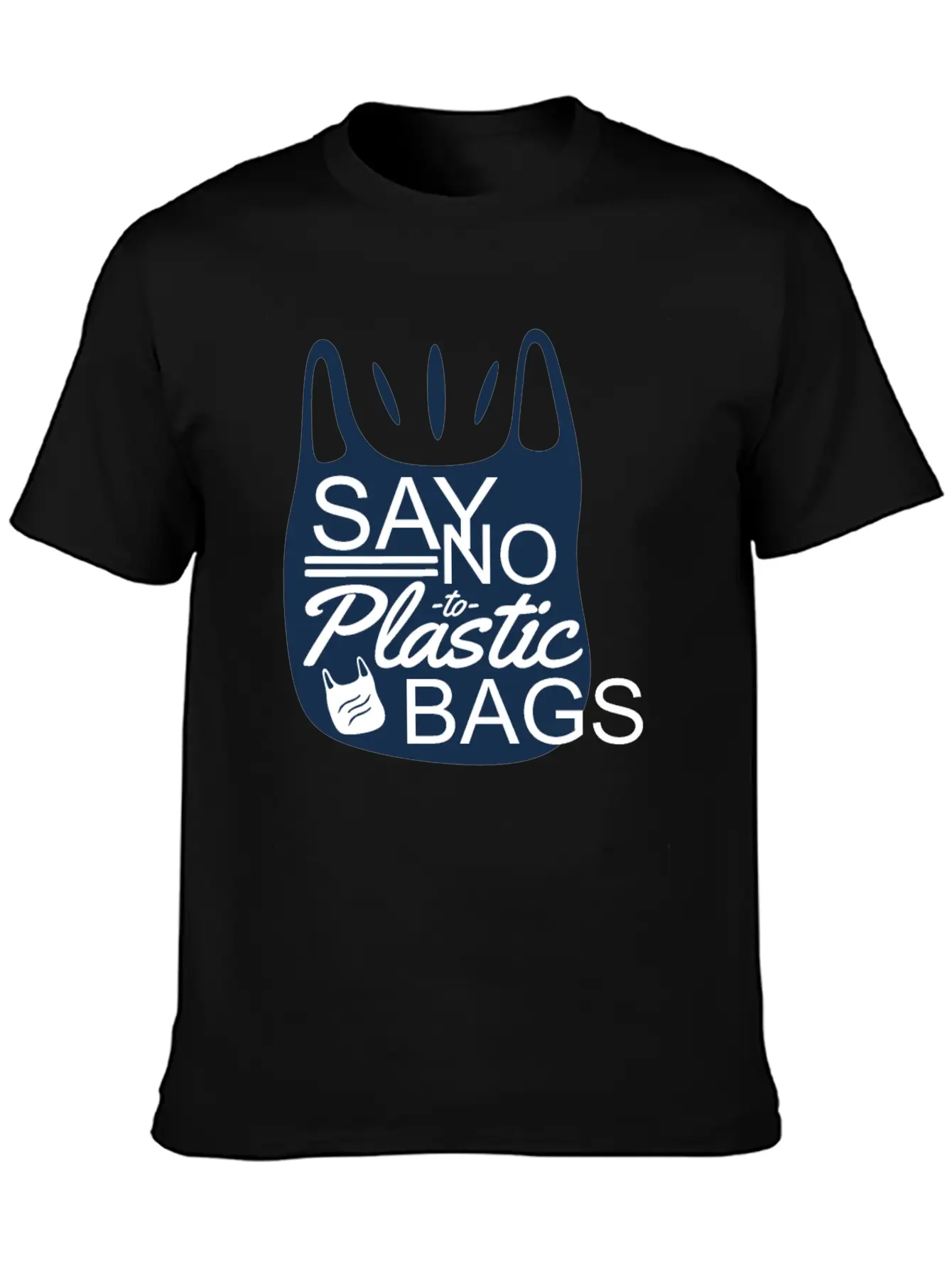 Say No To Plastic Bags Sea Protection Support Comfortable Minimalist Graphic Tee – Summer Style Essential