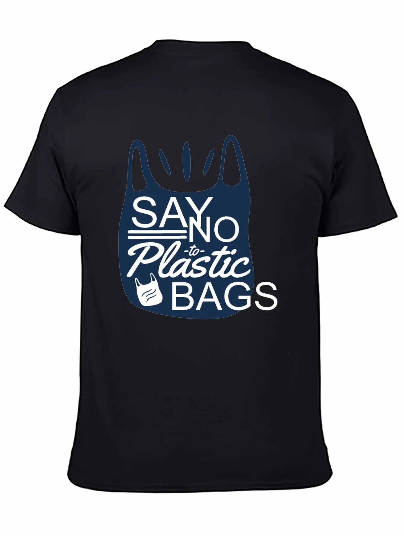 Say No To Plastic Bags Sea Protection Support Comfortable Minimalist Graphic Tee – Summer Style Essential