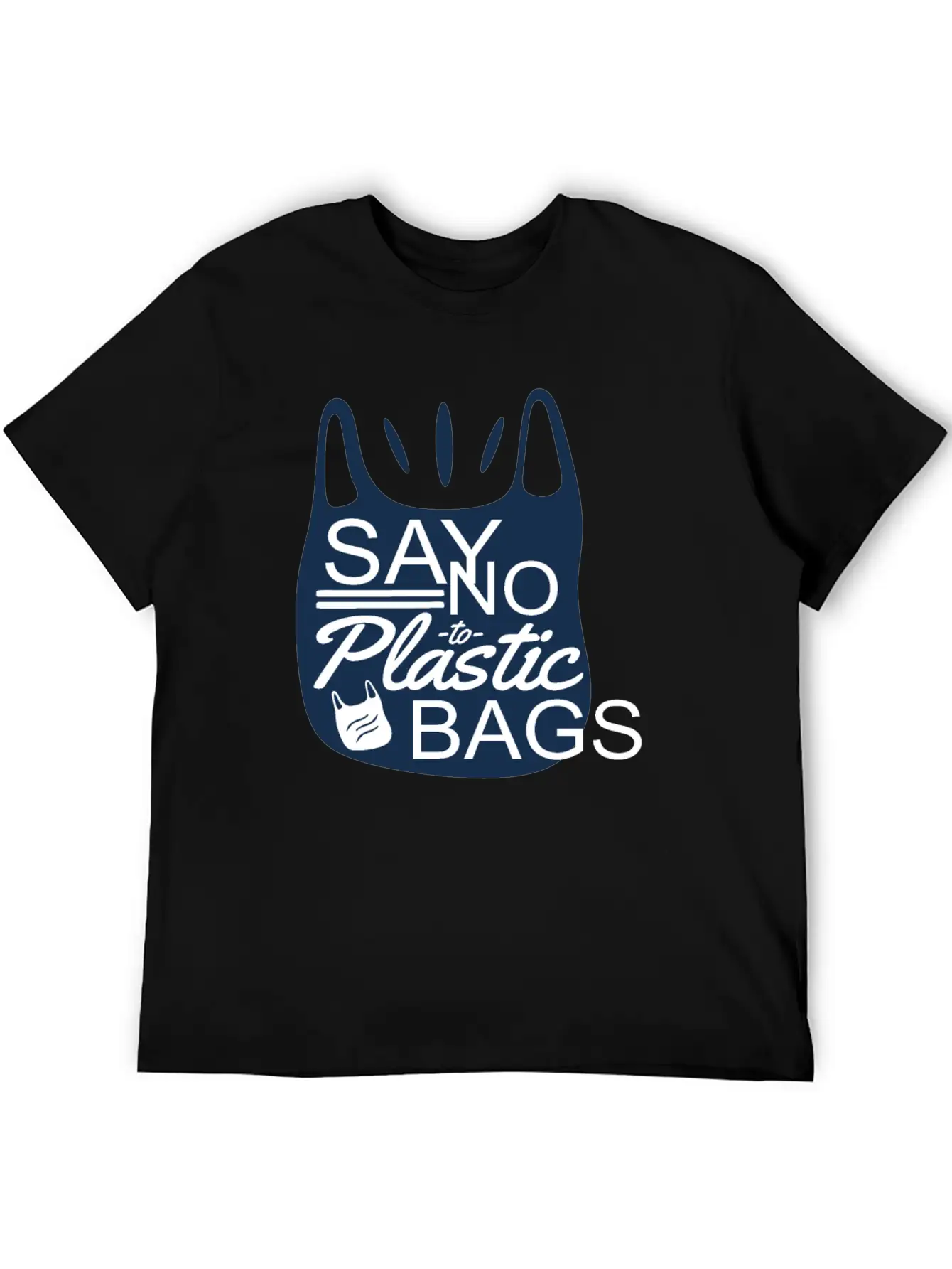 Say No To Plastic Bags Sea Protection Support Comfortable Minimalist Graphic Tee – Summer Style Essential