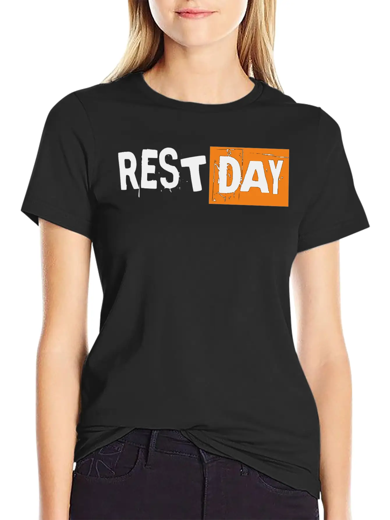 Saying - Rest Day Basic Graphic T-Shirt – Daily Comfort In Soft Cotton
