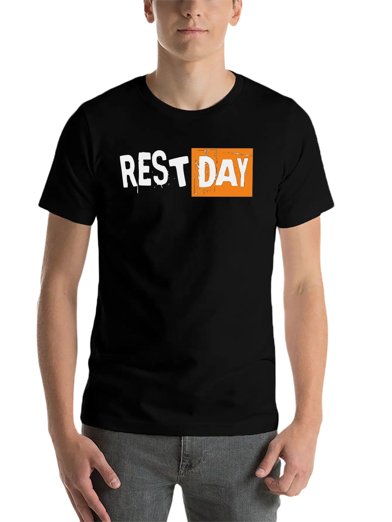 Saying - Rest Day Basic Graphic T-Shirt – Daily Comfort In Soft Cotton