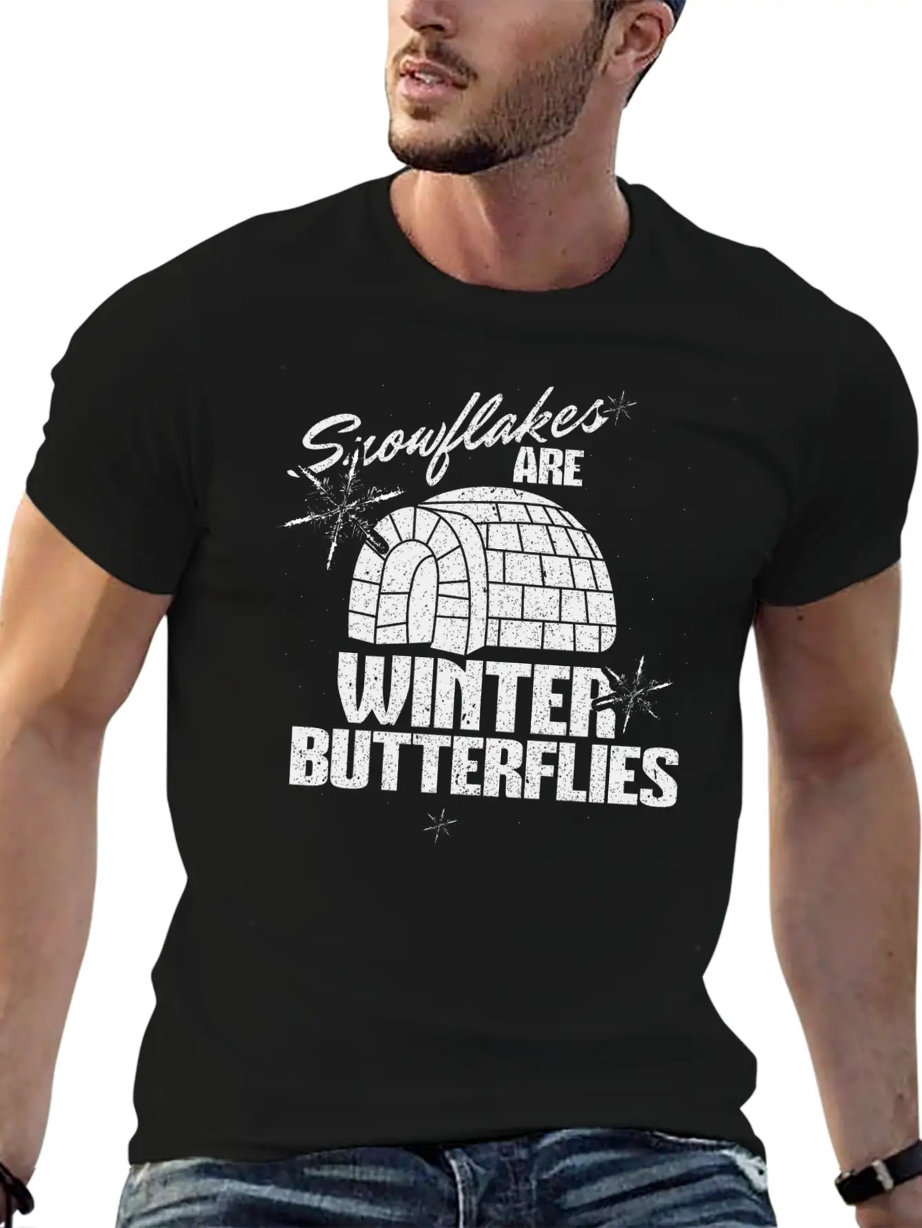 Saying Winter Gift Unisex Short Sleeve Soft Cotton T-Shirt – Casual Everyday Wear