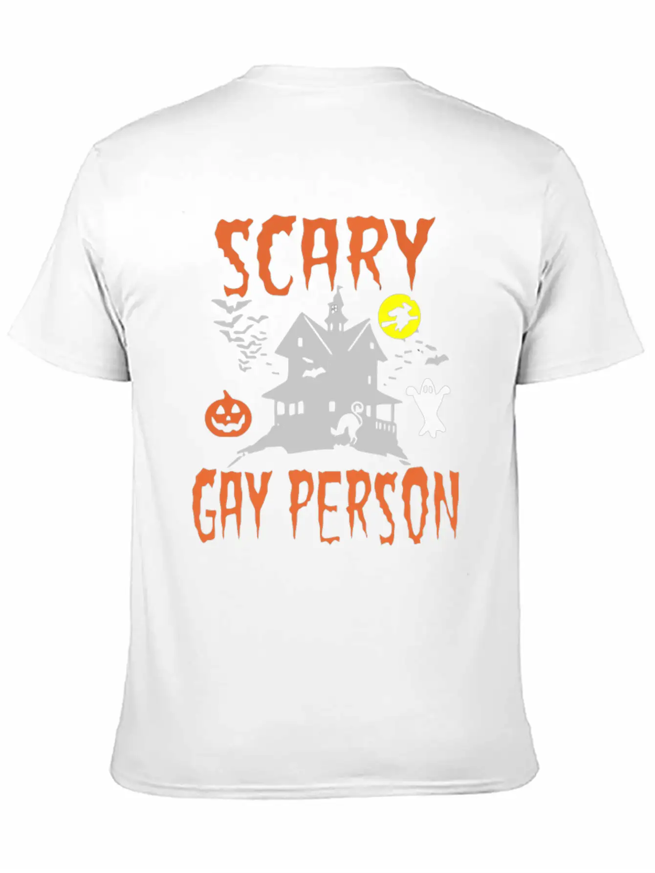 SCARY Gay Person Unisex Short Sleeve Soft Cotton T-Shirt – Casual Everyday Wear