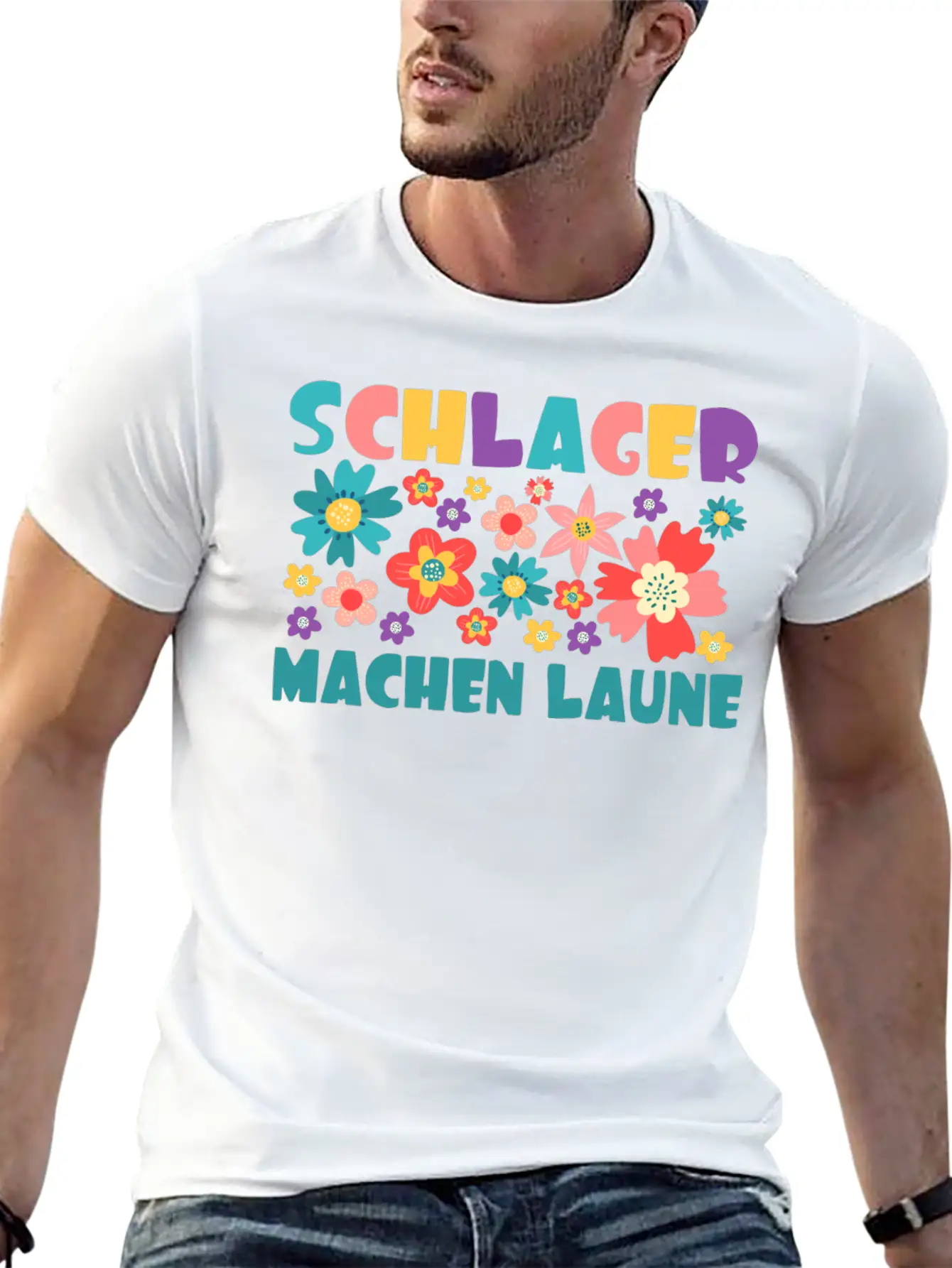 Schlager Make A Whim Gift Music Concert Party Unisex Short Sleeve Soft Cotton T-Shirt – Casual Everyday Wear
