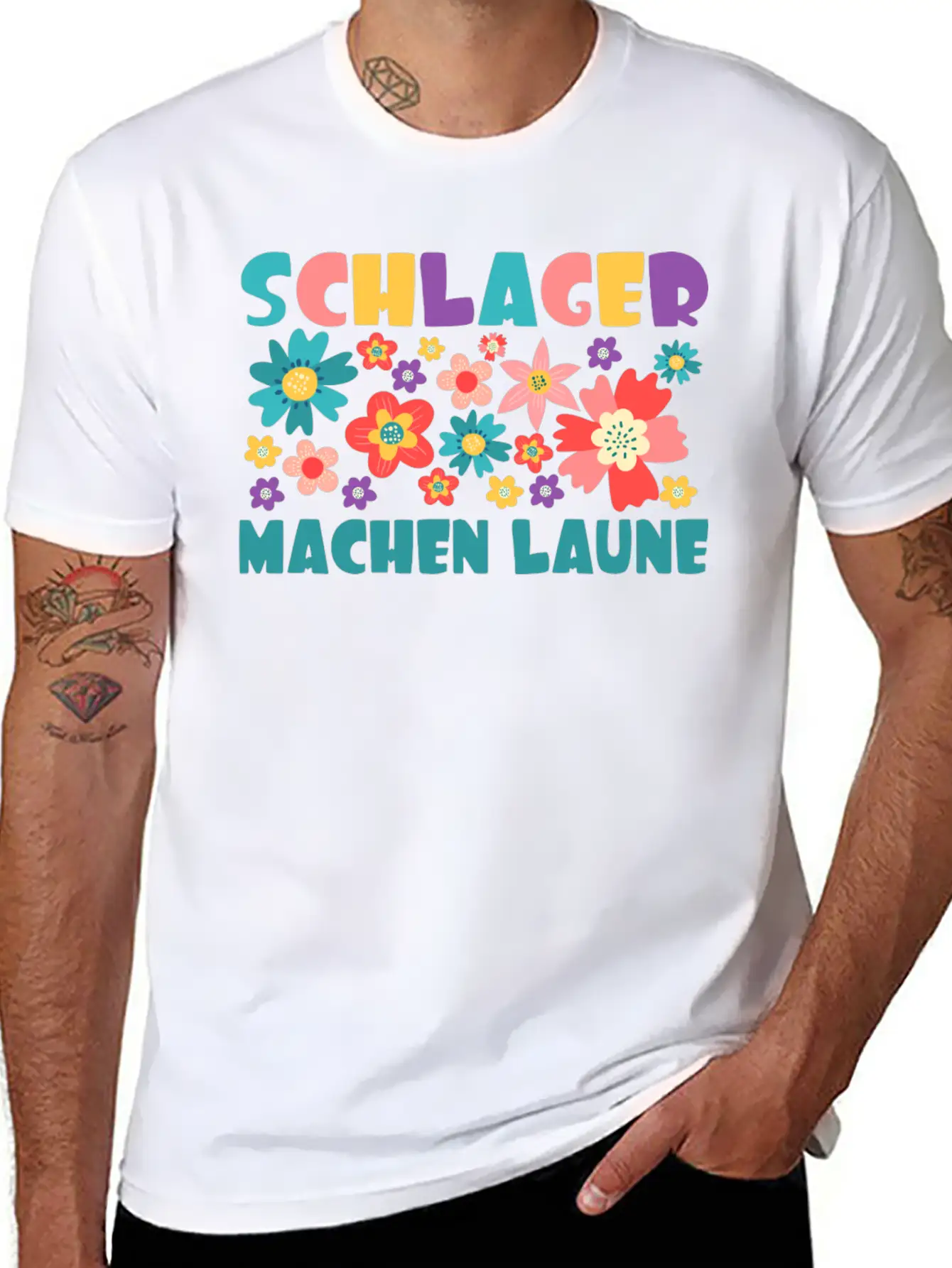 Schlager Make A Whim Gift Music Concert Party Unisex Short Sleeve Soft Cotton T-Shirt – Casual Everyday Wear