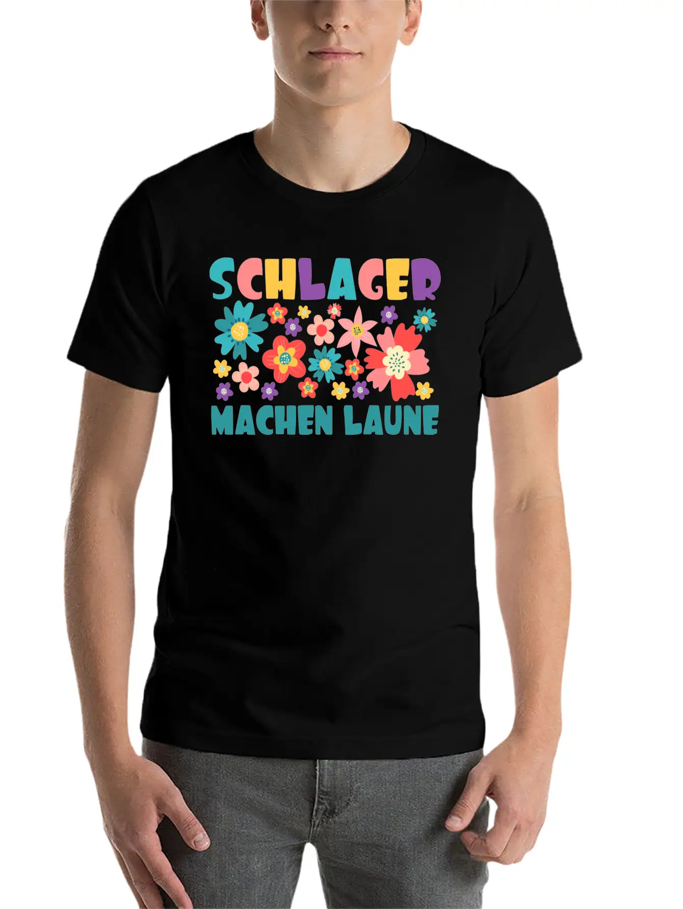 Schlager Make A Whim Gift Music Concert Party Unisex Short Sleeve Soft Cotton T-Shirt – Casual Everyday Wear