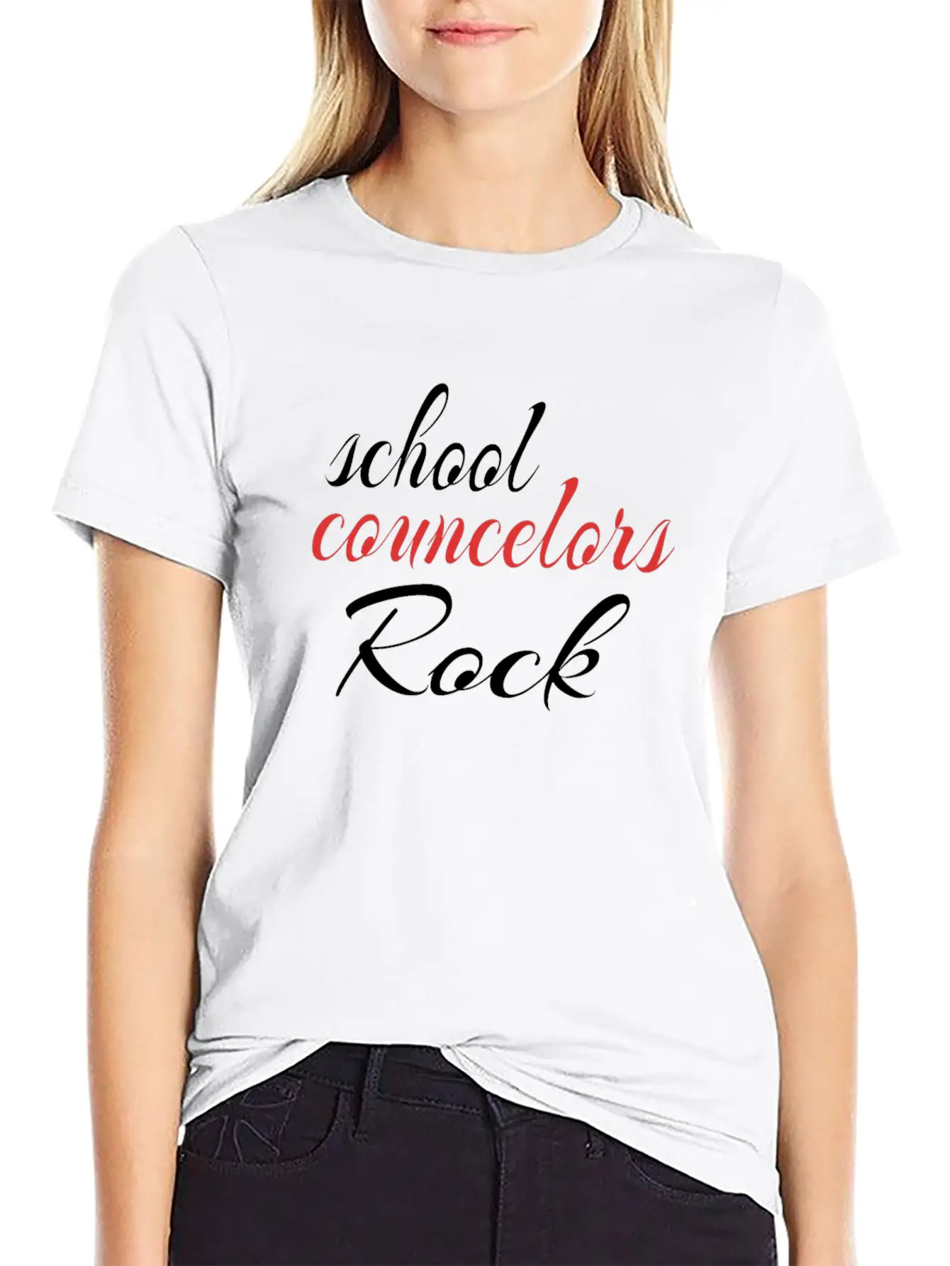 School Counselors Rock Cute Guidance Counselor Comfortable Minimalist Graphic Tee – Summer Style Essential