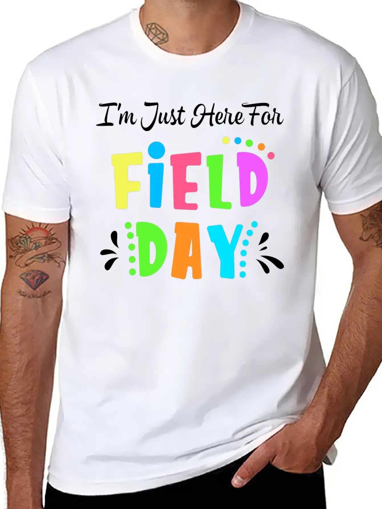 School Field Day Teacher I M Just Here For Field Comfortable Minimalist Graphic Tee – Summer Style Essential