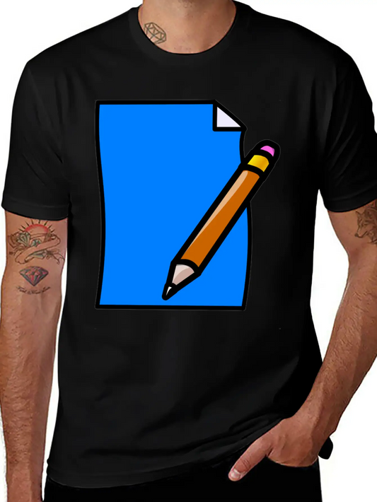 School Schule Lernen Teacher Lehrer Pencil Stift P Comfortable Minimalist Graphic Tee – Summer Style Essential