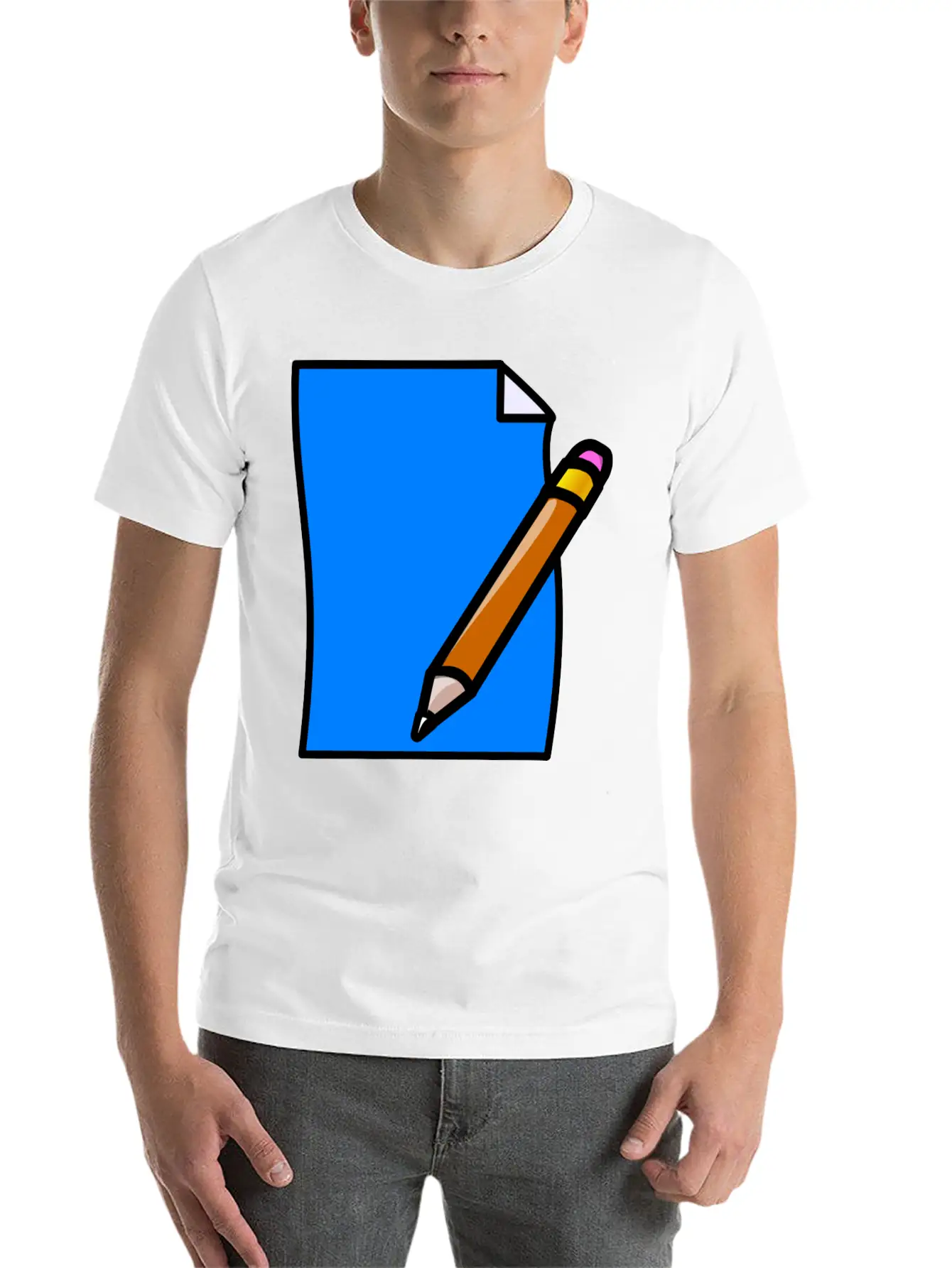 School Schule Lernen Teacher Lehrer Pencil Stift P Comfortable Minimalist Graphic Tee – Summer Style Essential