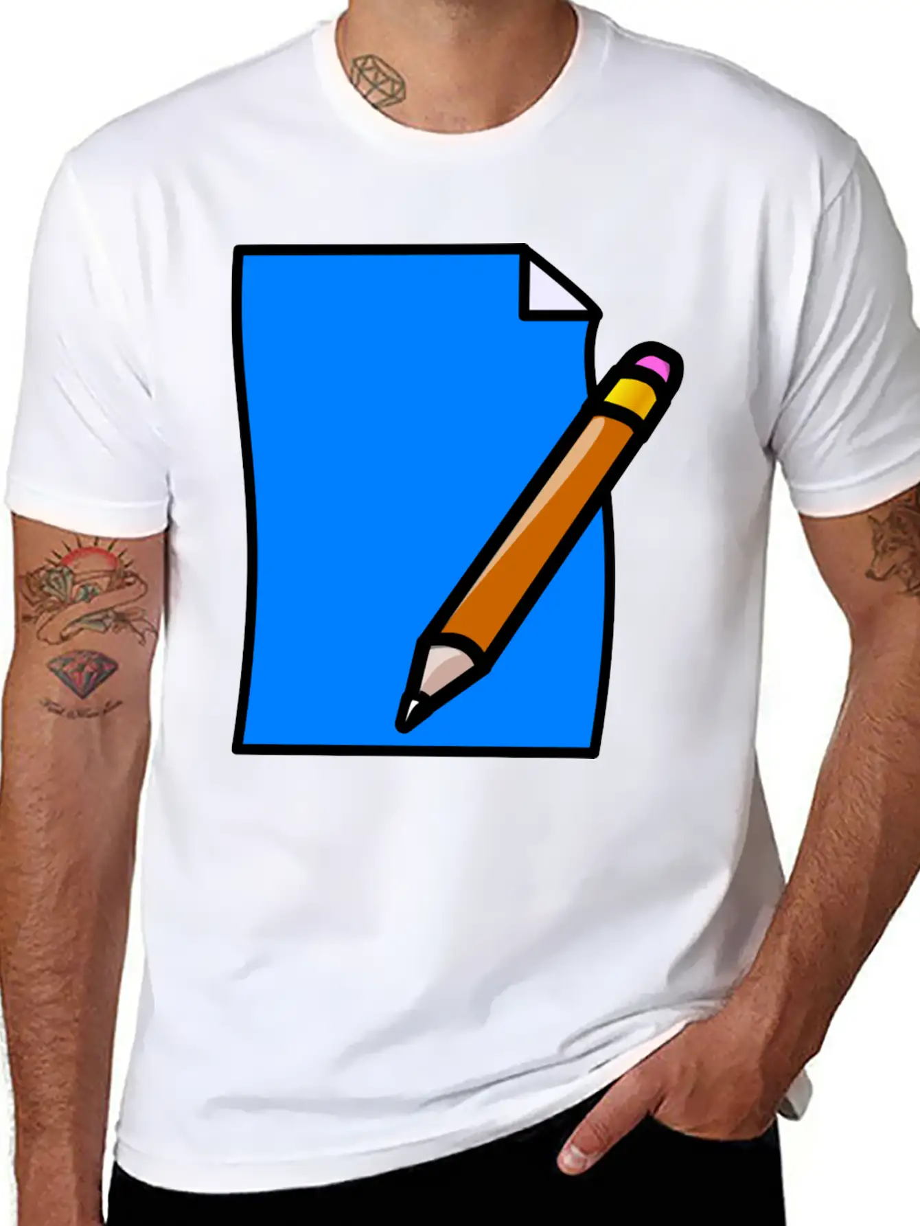 School Schule Lernen Teacher Lehrer Pencil Stift P Comfortable Minimalist Graphic Tee – Summer Style Essential