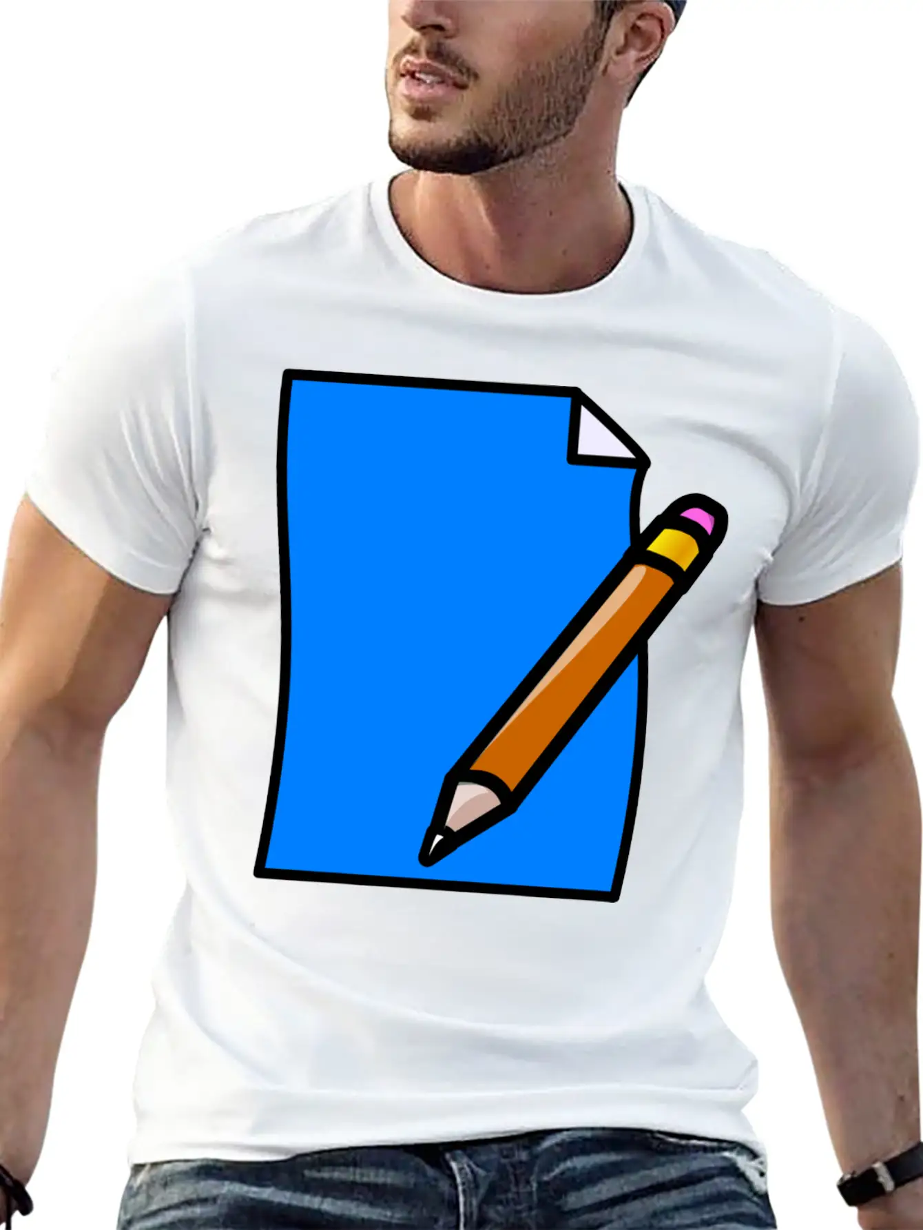 School Schule Lernen Teacher Lehrer Pencil Stift P Comfortable Minimalist Graphic Tee – Summer Style Essential