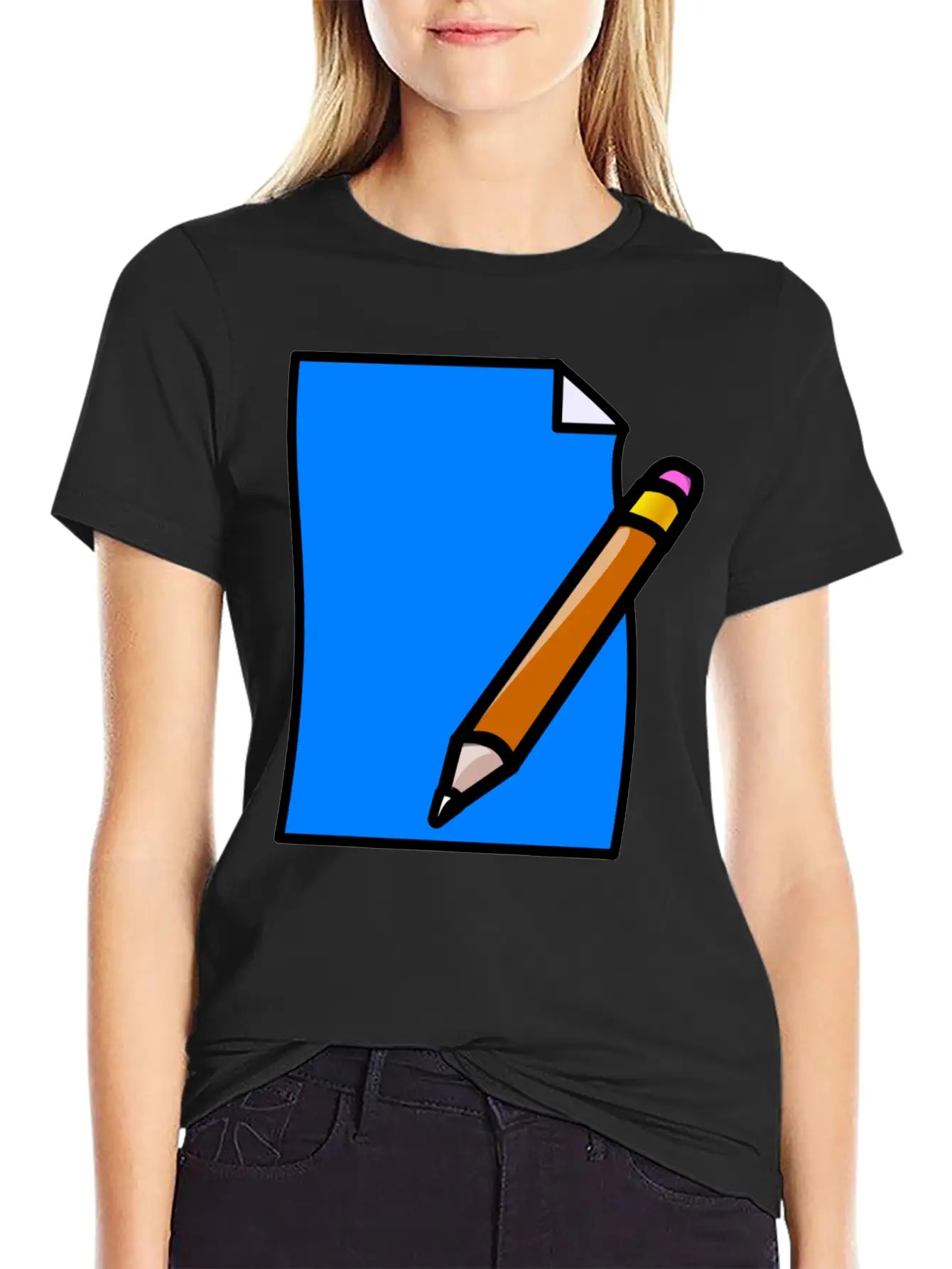 School Schule Lernen Teacher Lehrer Pencil Stift P Comfortable Minimalist Graphic Tee – Summer Style Essential