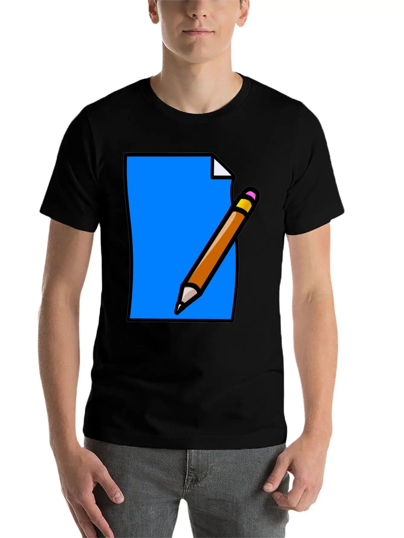 School Schule Lernen Teacher Lehrer Pencil Stift P Comfortable Minimalist Graphic Tee – Summer Style Essential