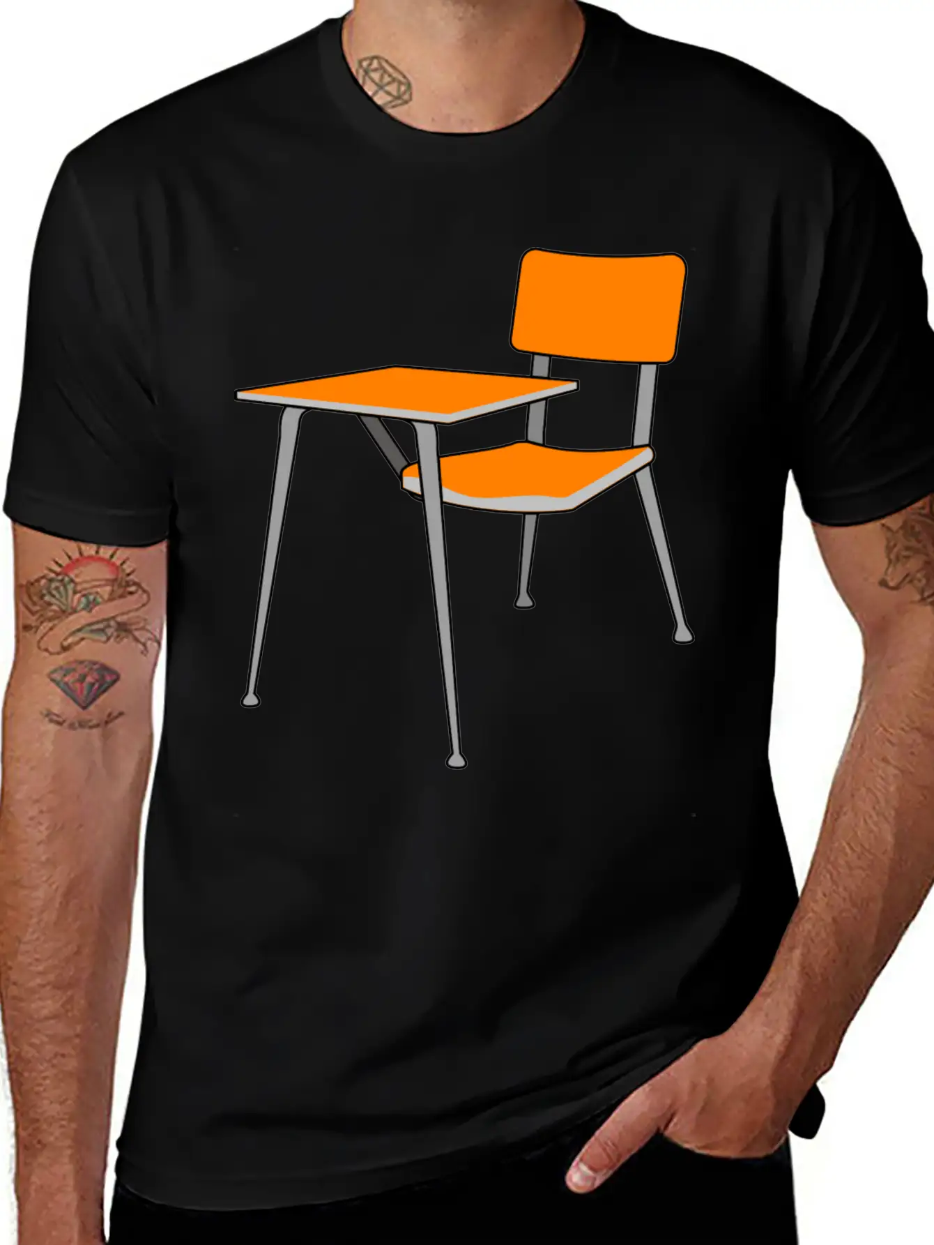 School Schule Lernen Teacher Lehrer Pencil Stift P Stylish Everyday T-Shirt – Unisex Basic Cotton Tee