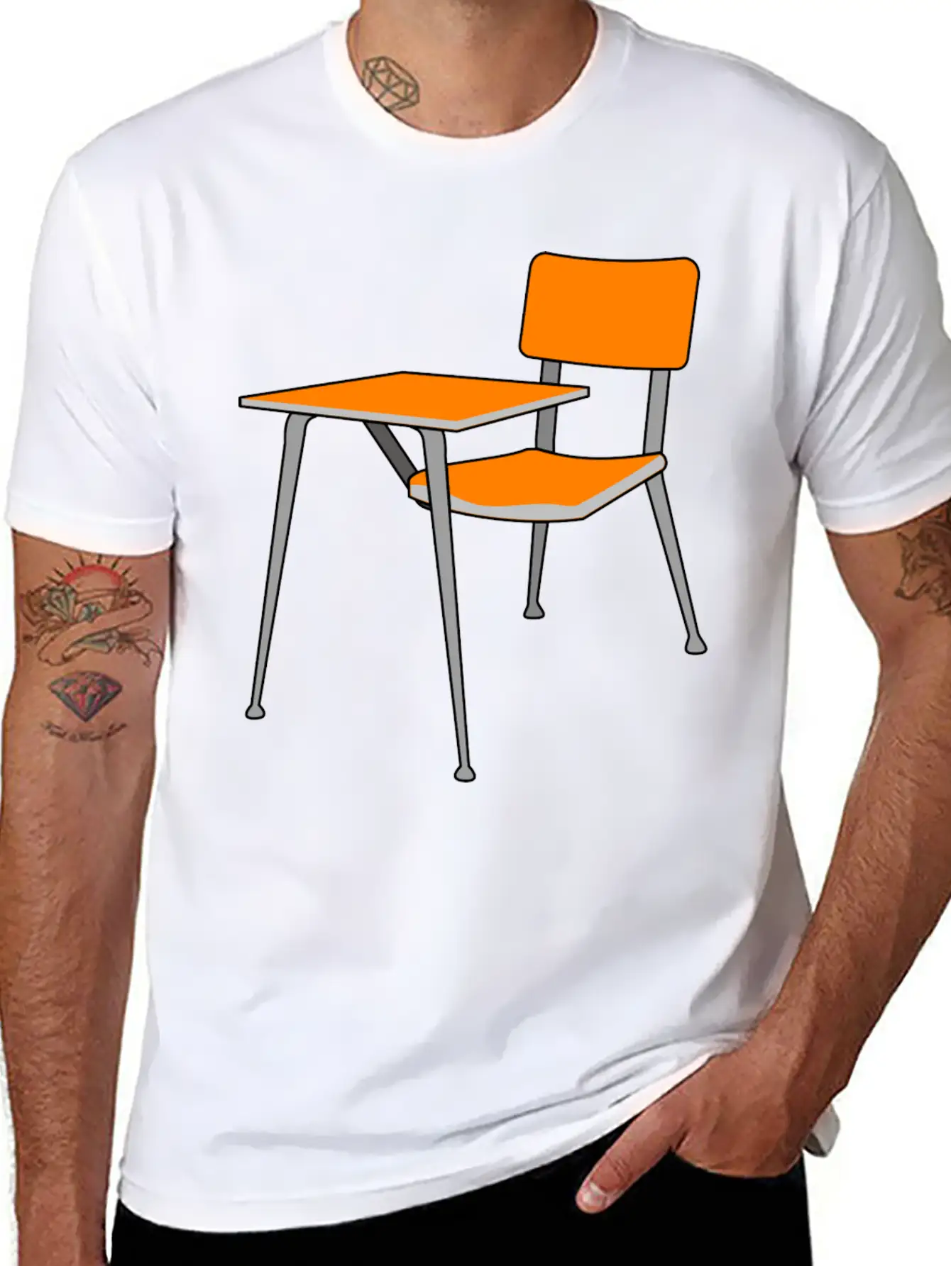 School Schule Lernen Teacher Lehrer Pencil Stift P Stylish Everyday T-Shirt – Unisex Basic Cotton Tee