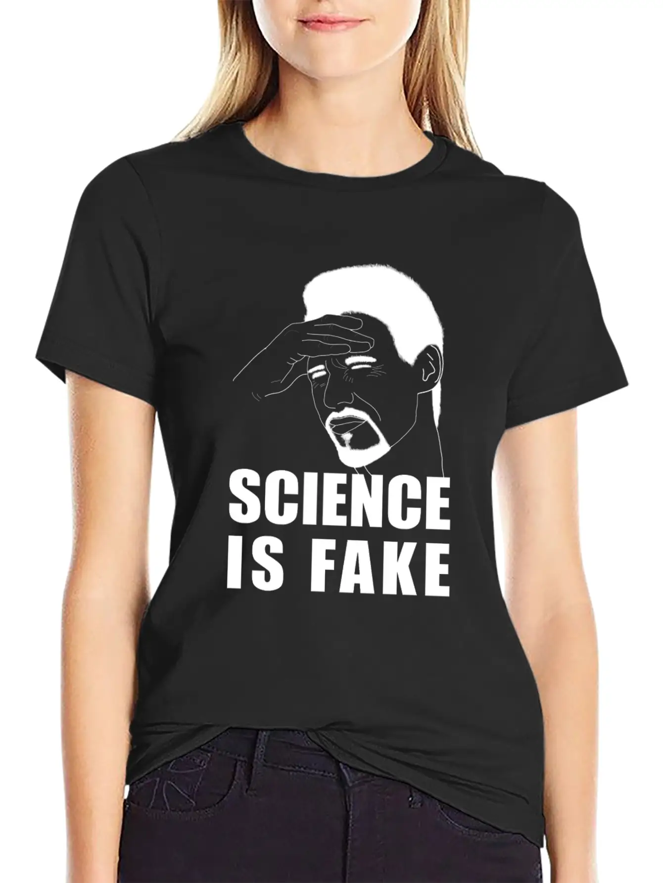 Science Is Fake Unisex Short Sleeve Soft Cotton T-Shirt – Casual Everyday Wear