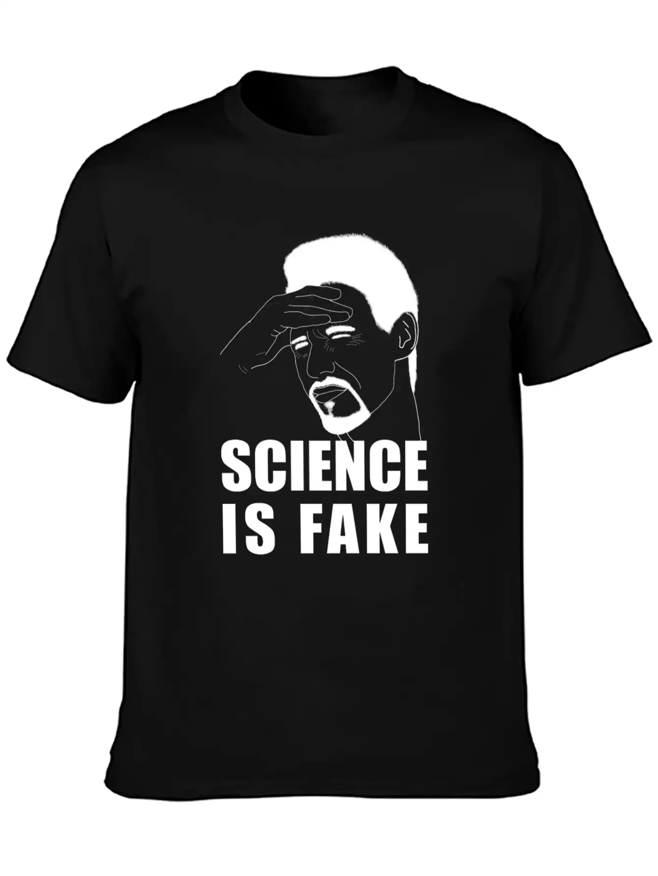 Science Is Fake Unisex Short Sleeve Soft Cotton T-Shirt – Casual Everyday Wear
