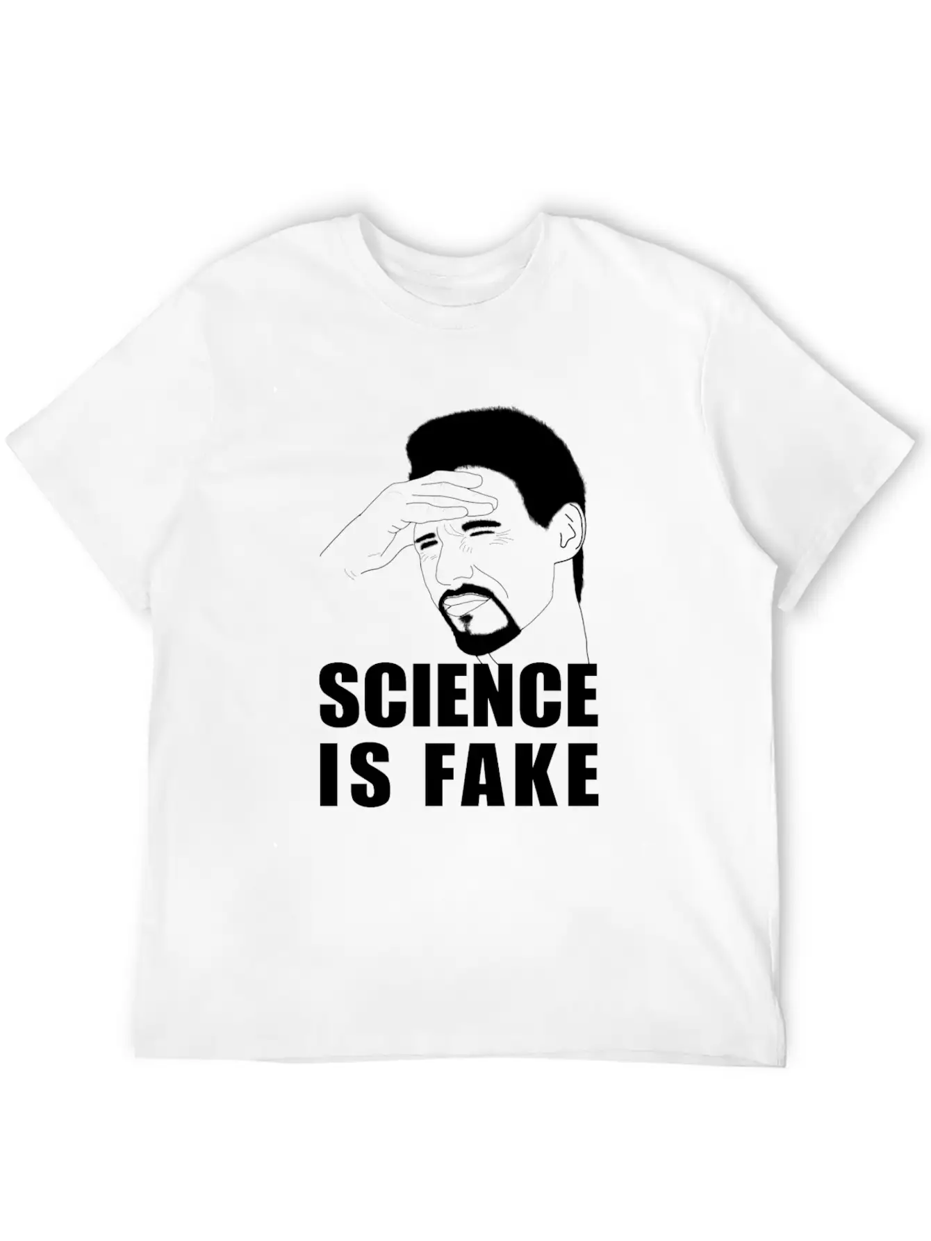 Science Is Fake Unisex Short Sleeve Soft Cotton T-Shirt – Casual Everyday Wear