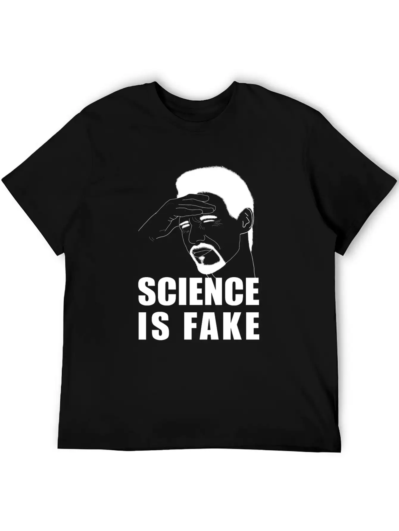 Science Is Fake Unisex Short Sleeve Soft Cotton T-Shirt – Casual Everyday Wear