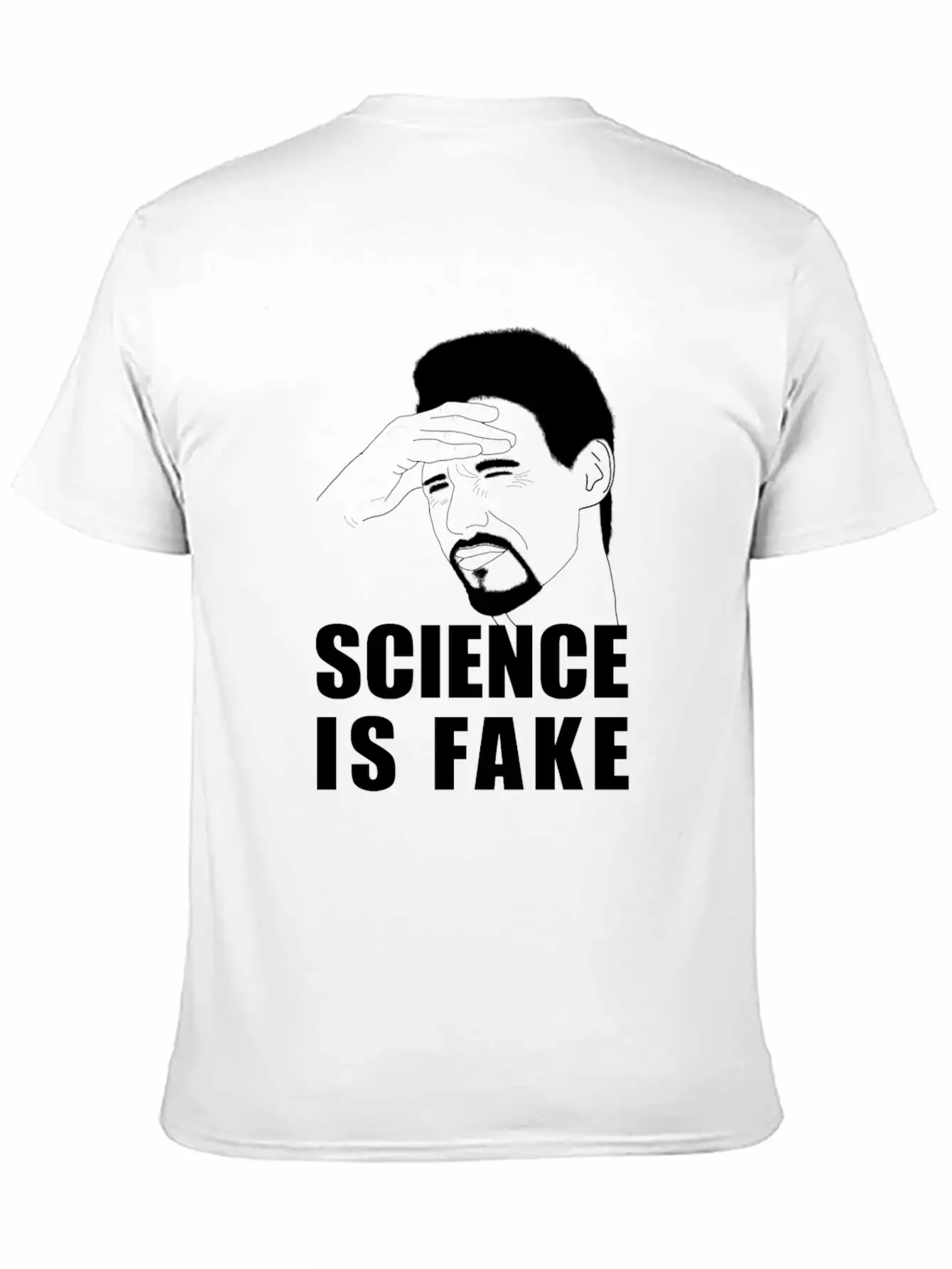 Science Is Fake Unisex Short Sleeve Soft Cotton T-Shirt – Casual Everyday Wear