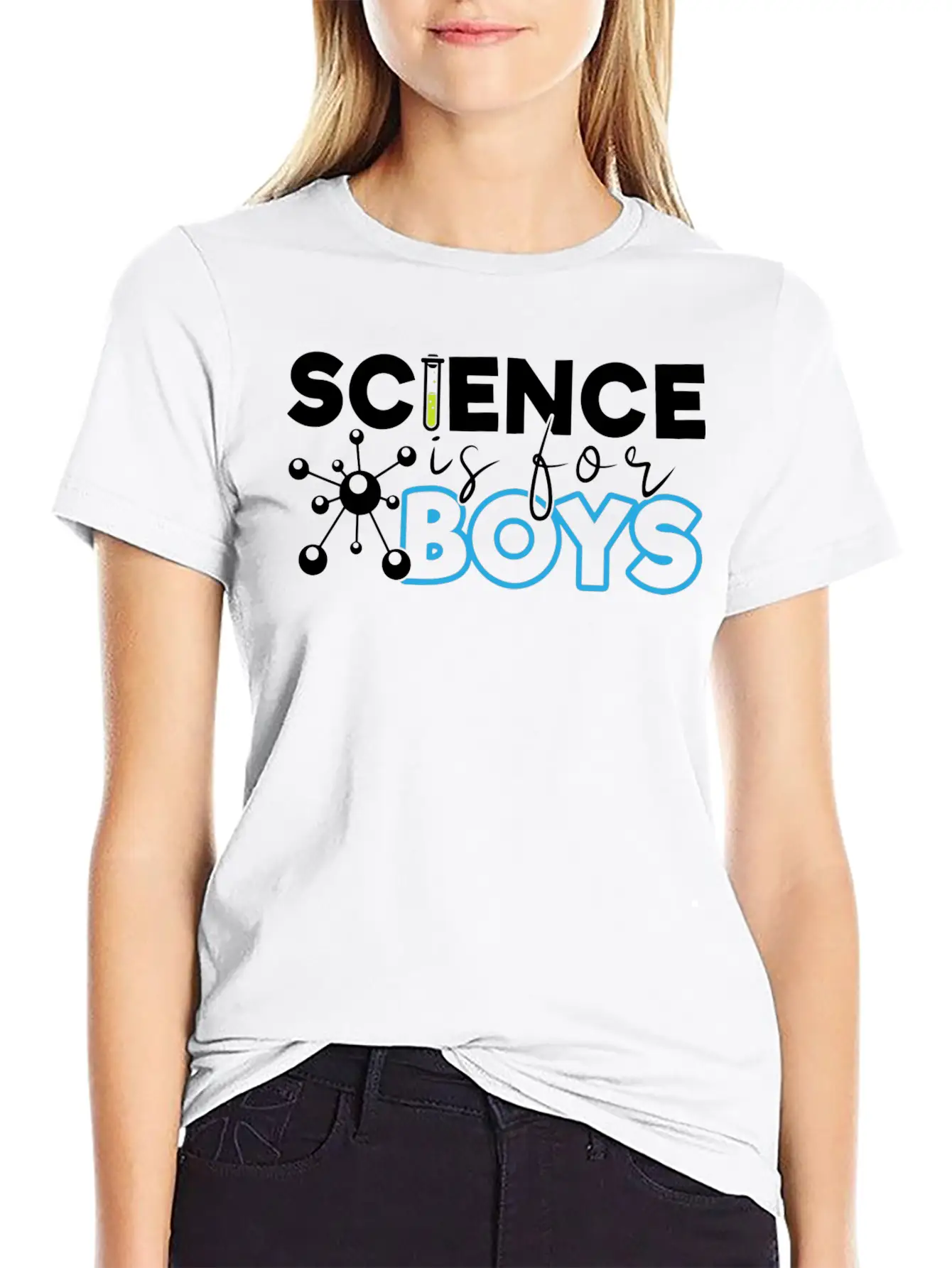 Science Is For Boys, Science, STEM, Education Stylish Everyday T-Shirt – Unisex Basic Cotton Tee