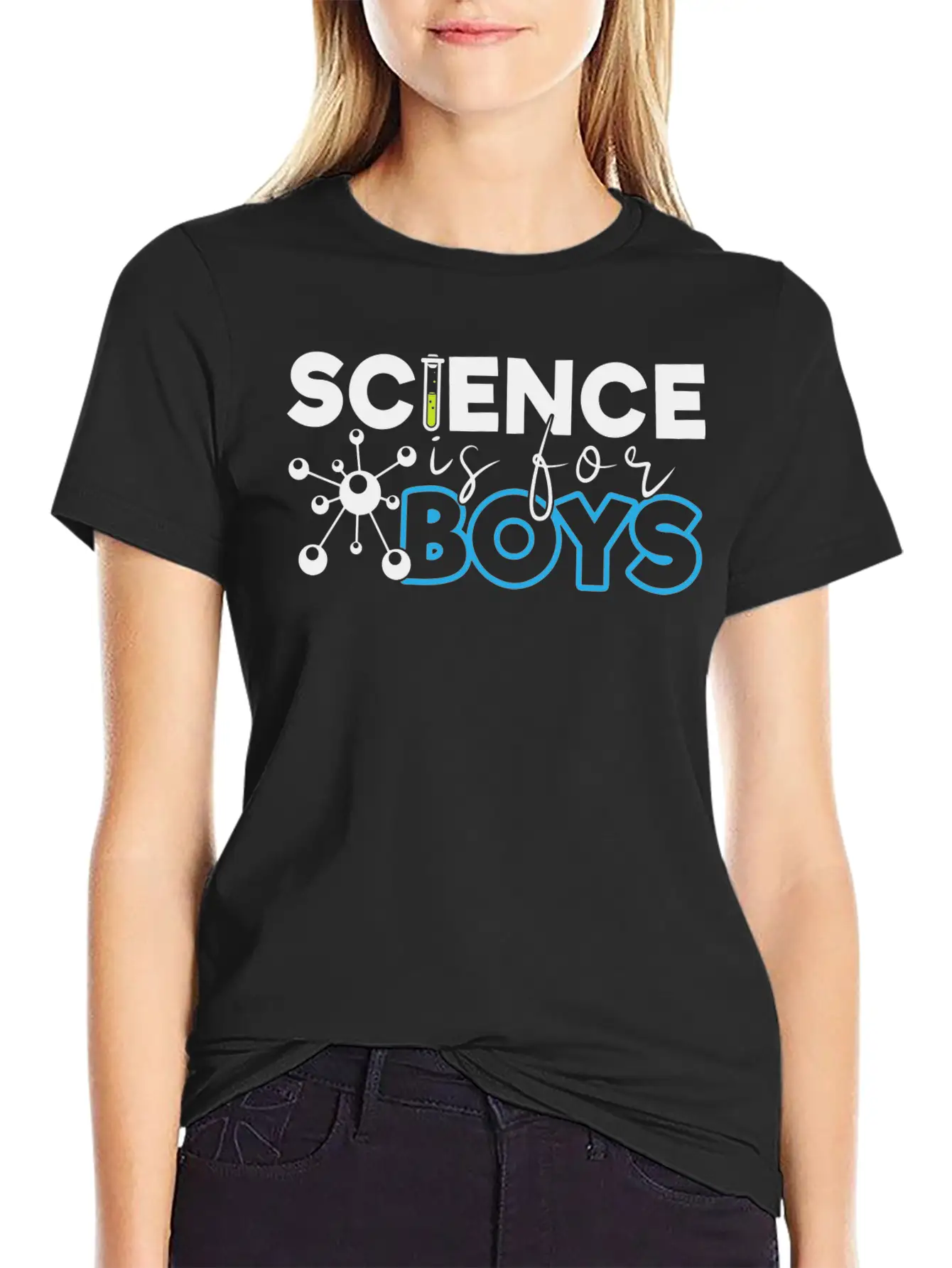 Science Is For Boys, Science, STEM, Education Stylish Everyday T-Shirt – Unisex Basic Cotton Tee