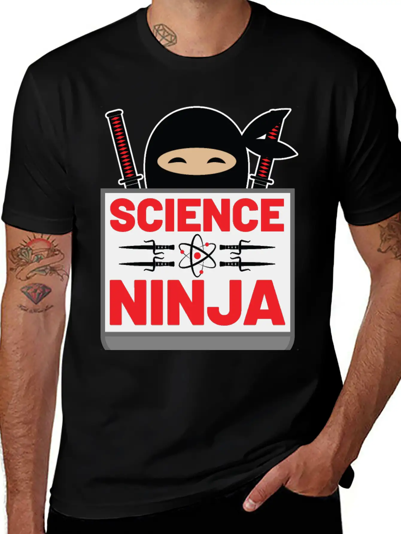 Science Ninja Comfortable Minimalist Graphic Tee – Summer Style Essential