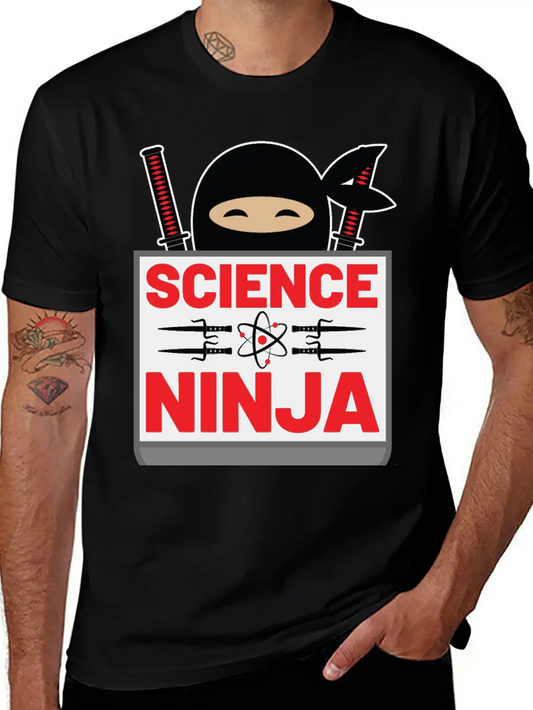 Science Ninja Comfortable Minimalist Graphic Tee – Summer Style Essential