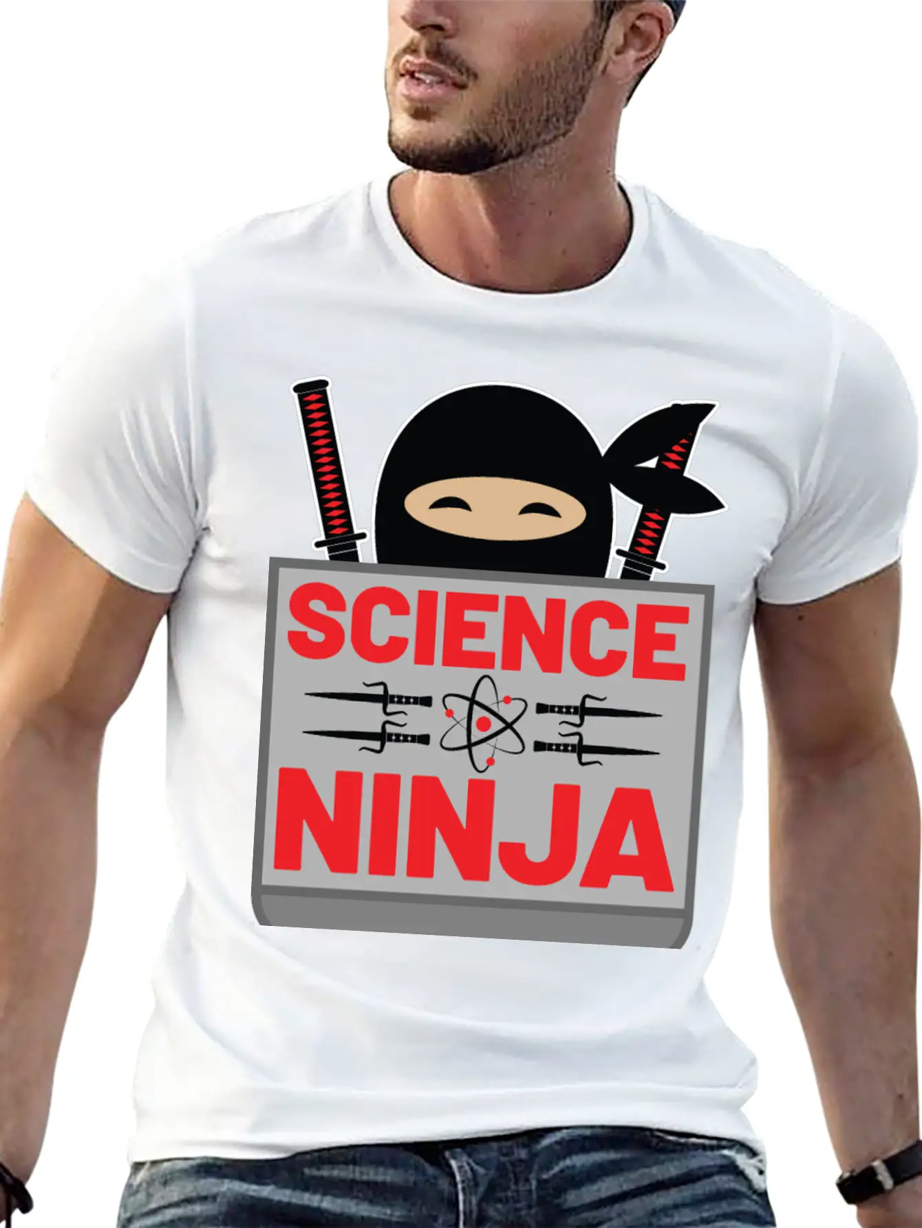 Science Ninja Comfortable Minimalist Graphic Tee – Summer Style Essential