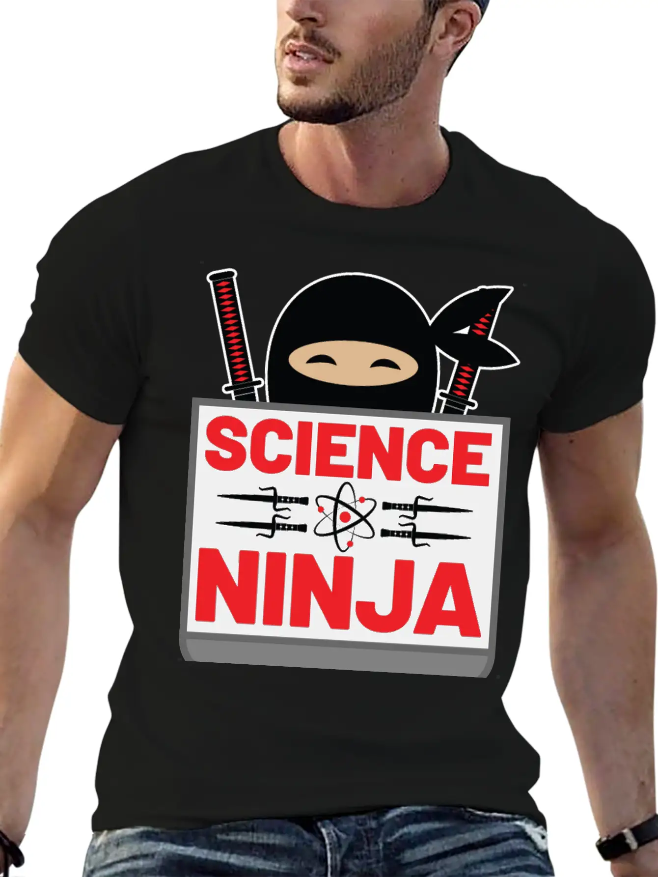 Science Ninja Comfortable Minimalist Graphic Tee – Summer Style Essential