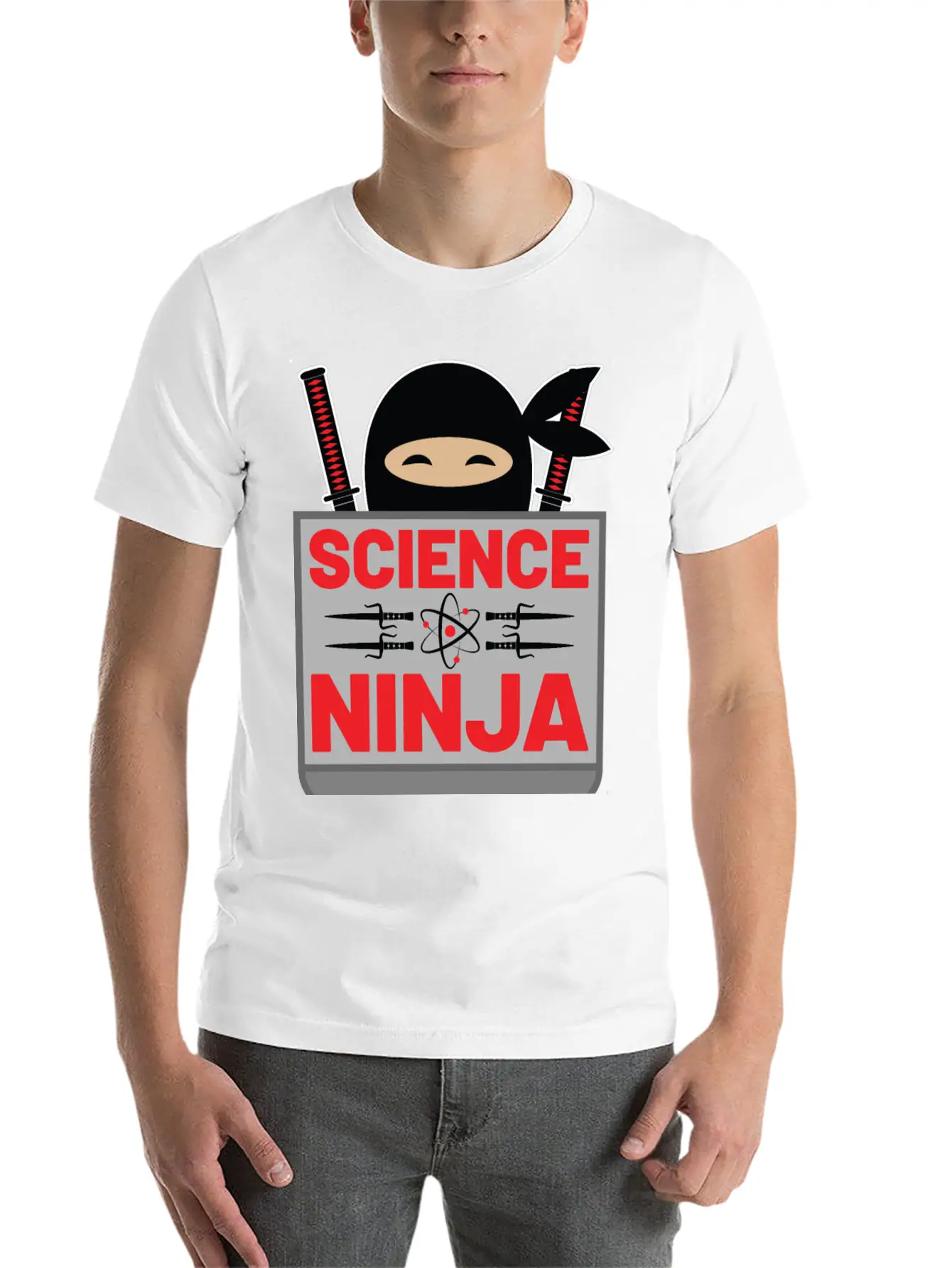 Science Ninja Comfortable Minimalist Graphic Tee – Summer Style Essential