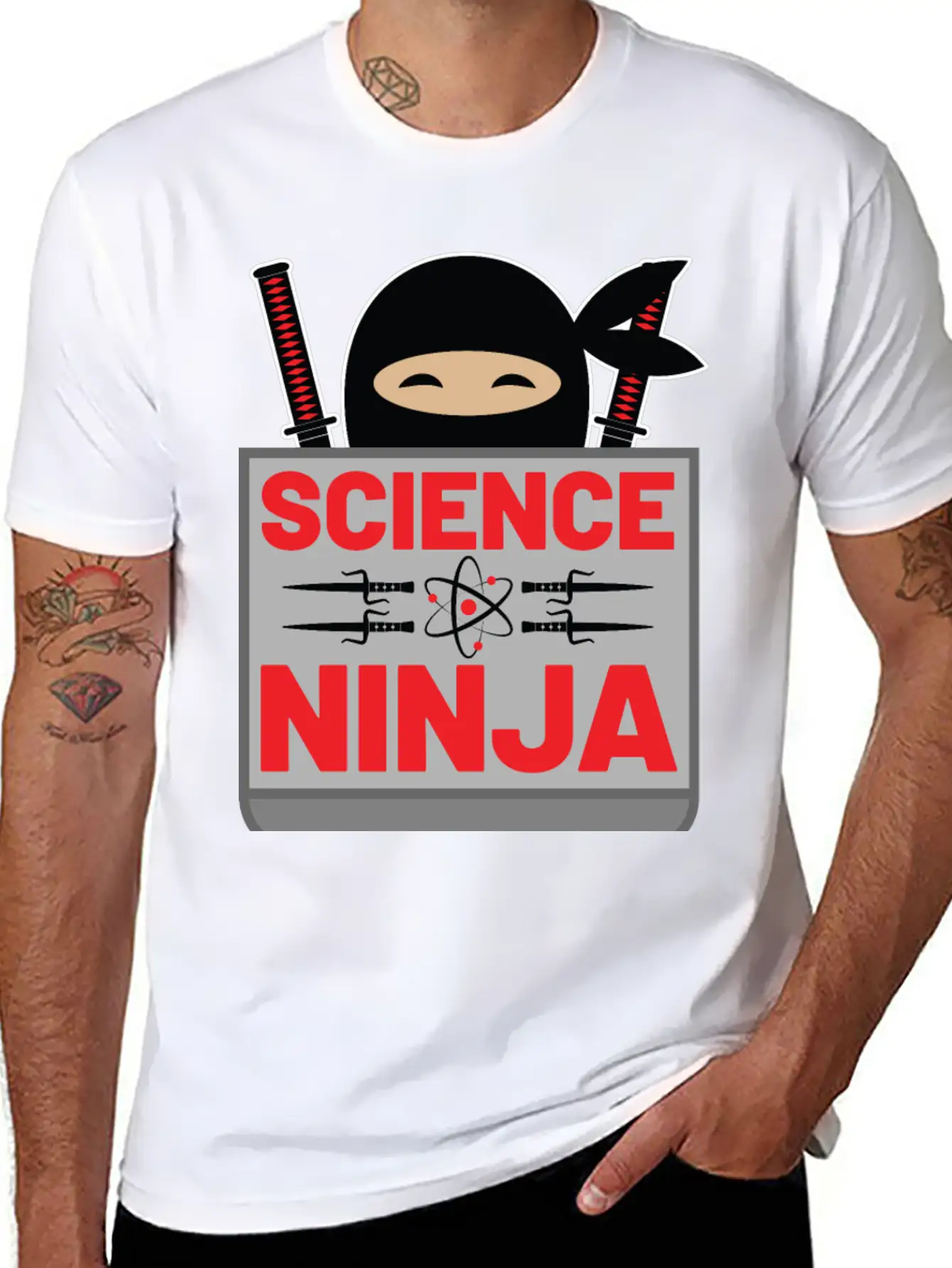Science Ninja Comfortable Minimalist Graphic Tee – Summer Style Essential
