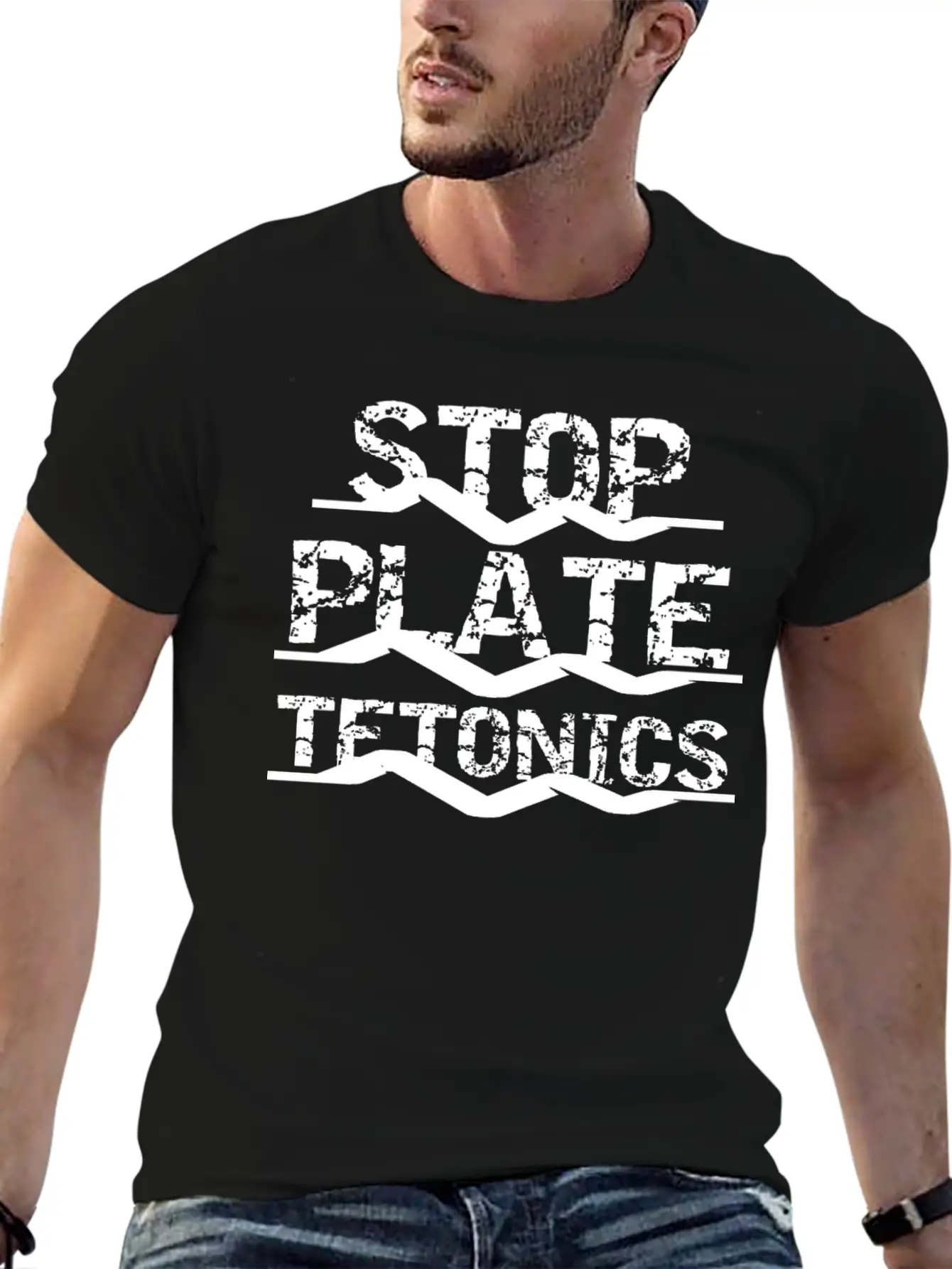 Science Stop Plate Tetonics Funny Earthquake Essential Unisex Summer Tee – Soft Cotton Casual Fit