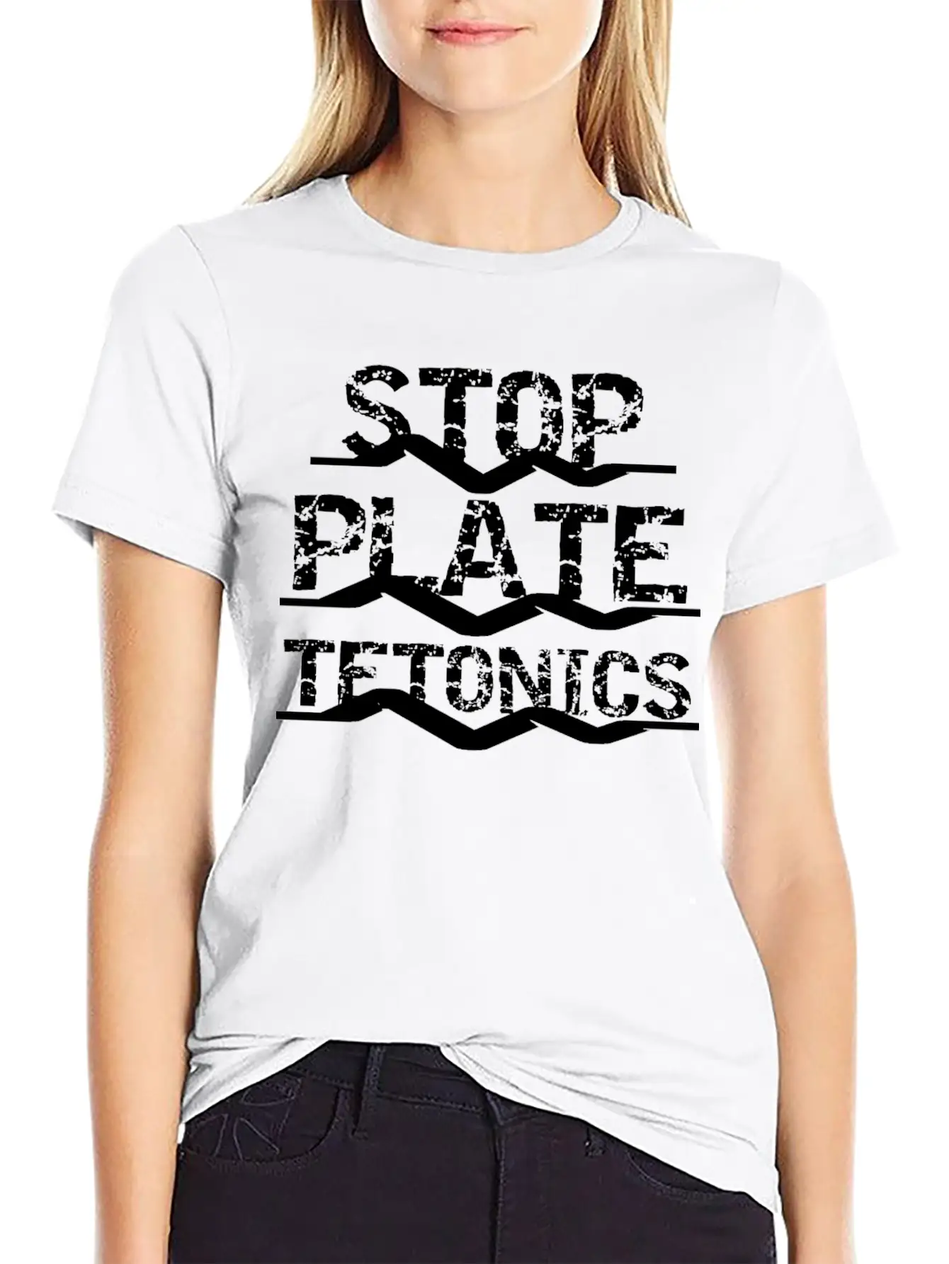 Science Stop Plate Tetonics Funny Earthquake Essential Unisex Summer Tee – Soft Cotton Casual Fit