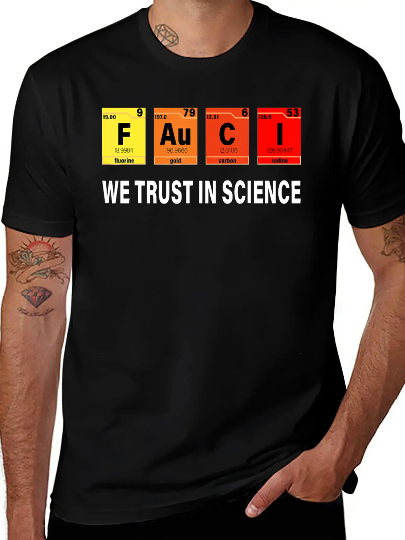 Science Trust In Science I Love Fauci T Shirt Timeless Short Sleeve Tee – Comfy And Minimalist Design
