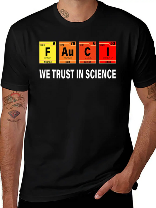 Science Trust In Science I Love Fauci T Shirt Timeless Short Sleeve Tee – Comfy And Minimalist Design