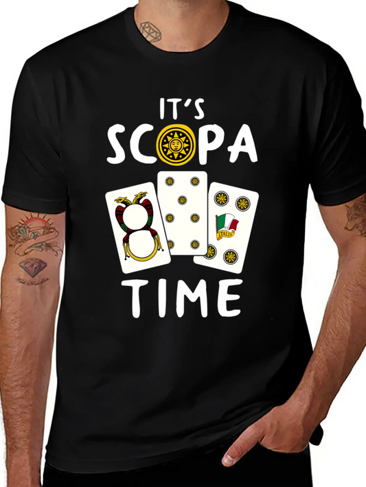 Scopa Italian Card Game Scopa Player Essential Unisex Summer Tee – Soft Cotton Casual Fit