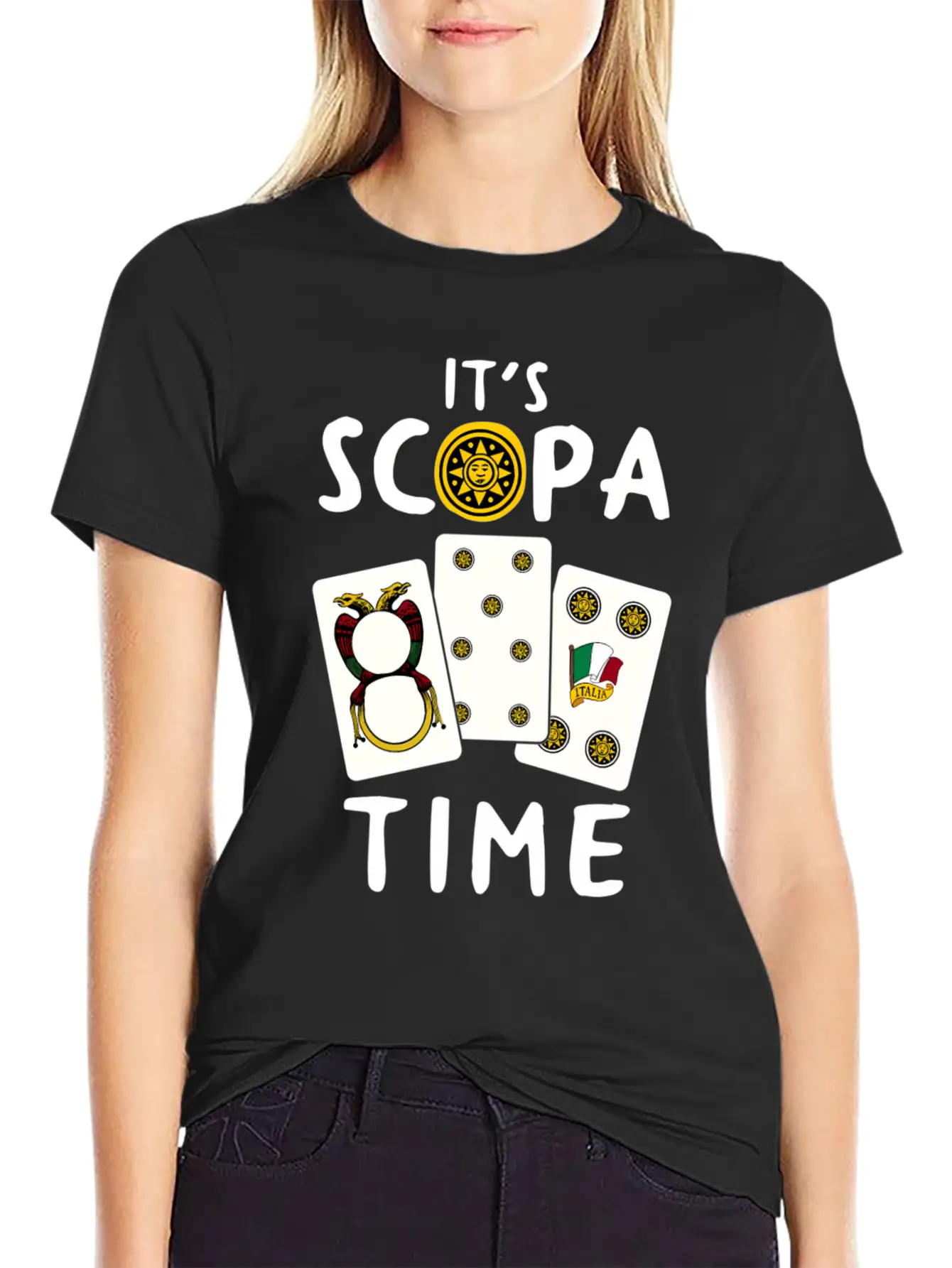 Scopa Italian Card Game Scopa Player Essential Unisex Summer Tee – Soft Cotton Casual Fit