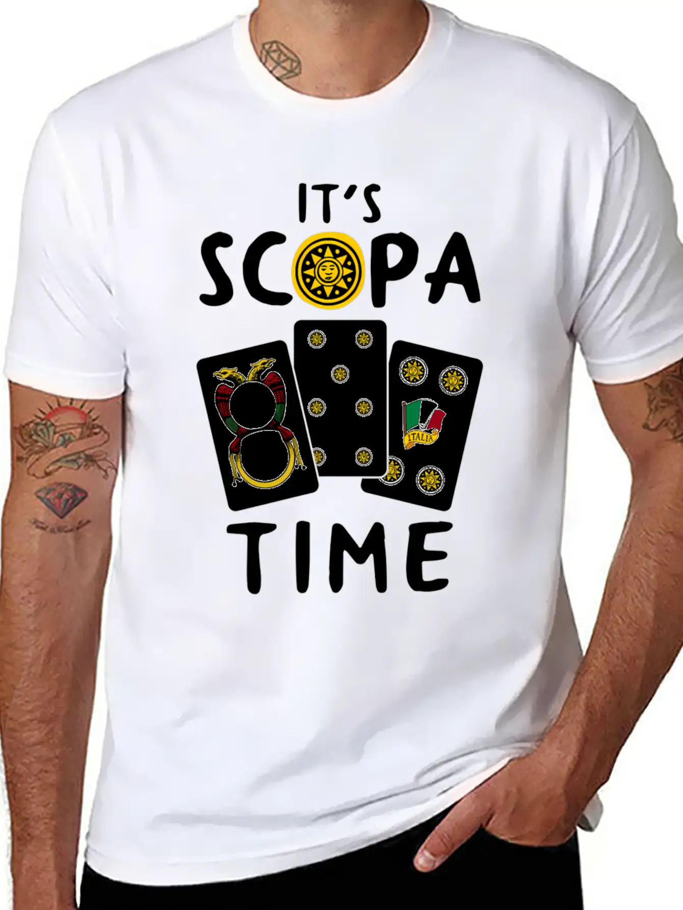 Scopa Italian Card Game Scopa Player Essential Unisex Summer Tee – Soft Cotton Casual Fit