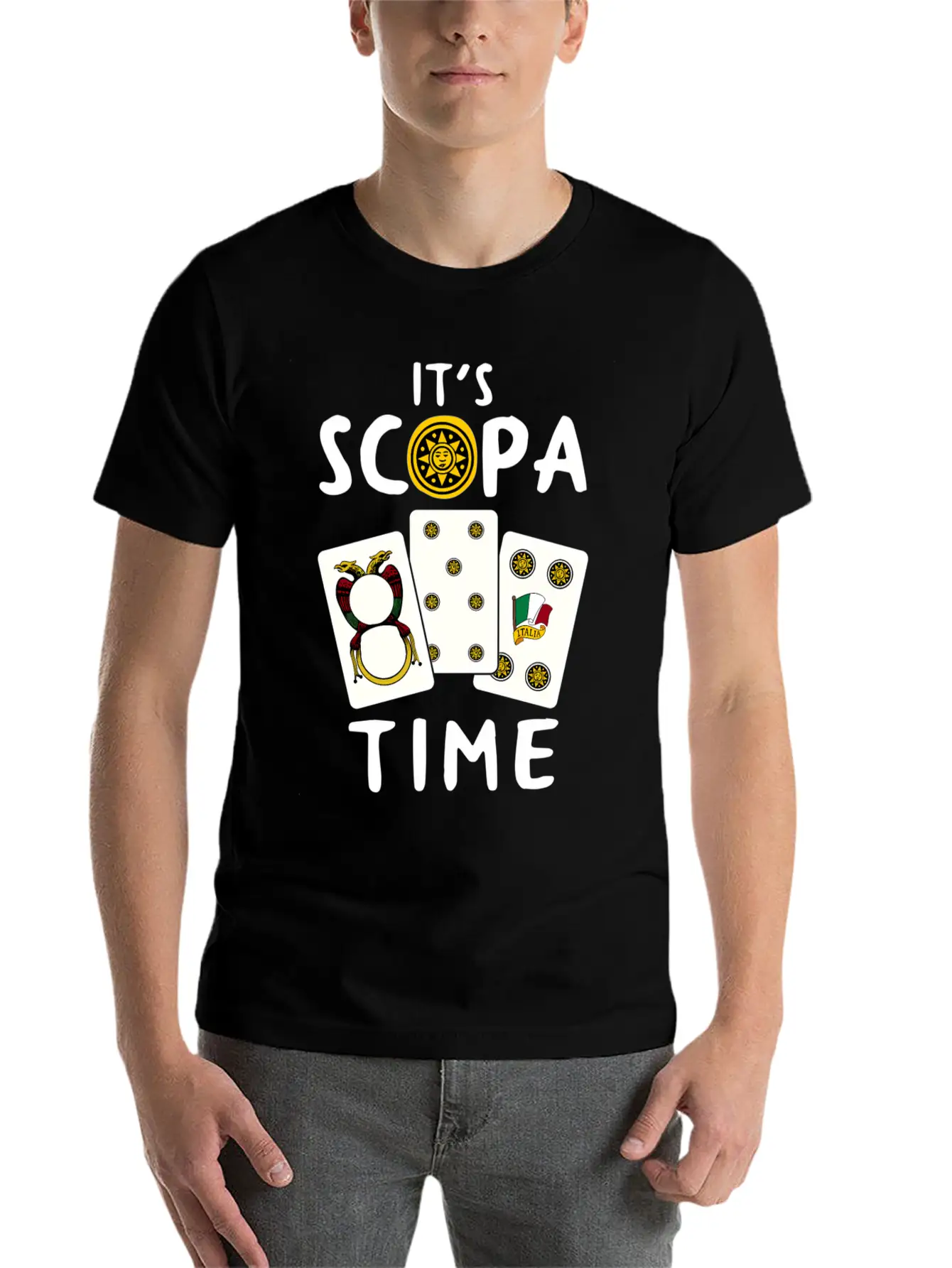 Scopa Italian Card Game Scopa Player Essential Unisex Summer Tee – Soft Cotton Casual Fit