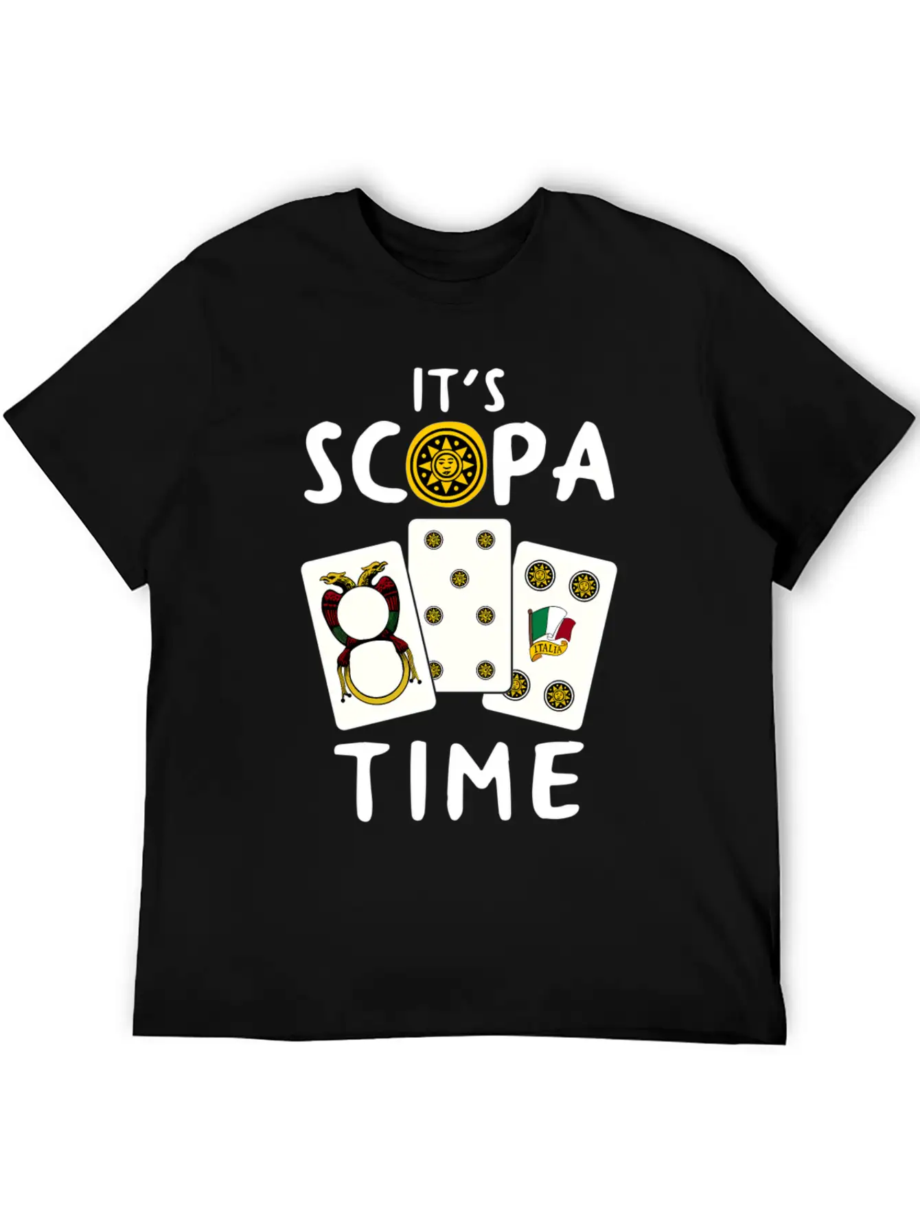Scopa Italian Card Game Scopa Player Essential Unisex Summer Tee – Soft Cotton Casual Fit