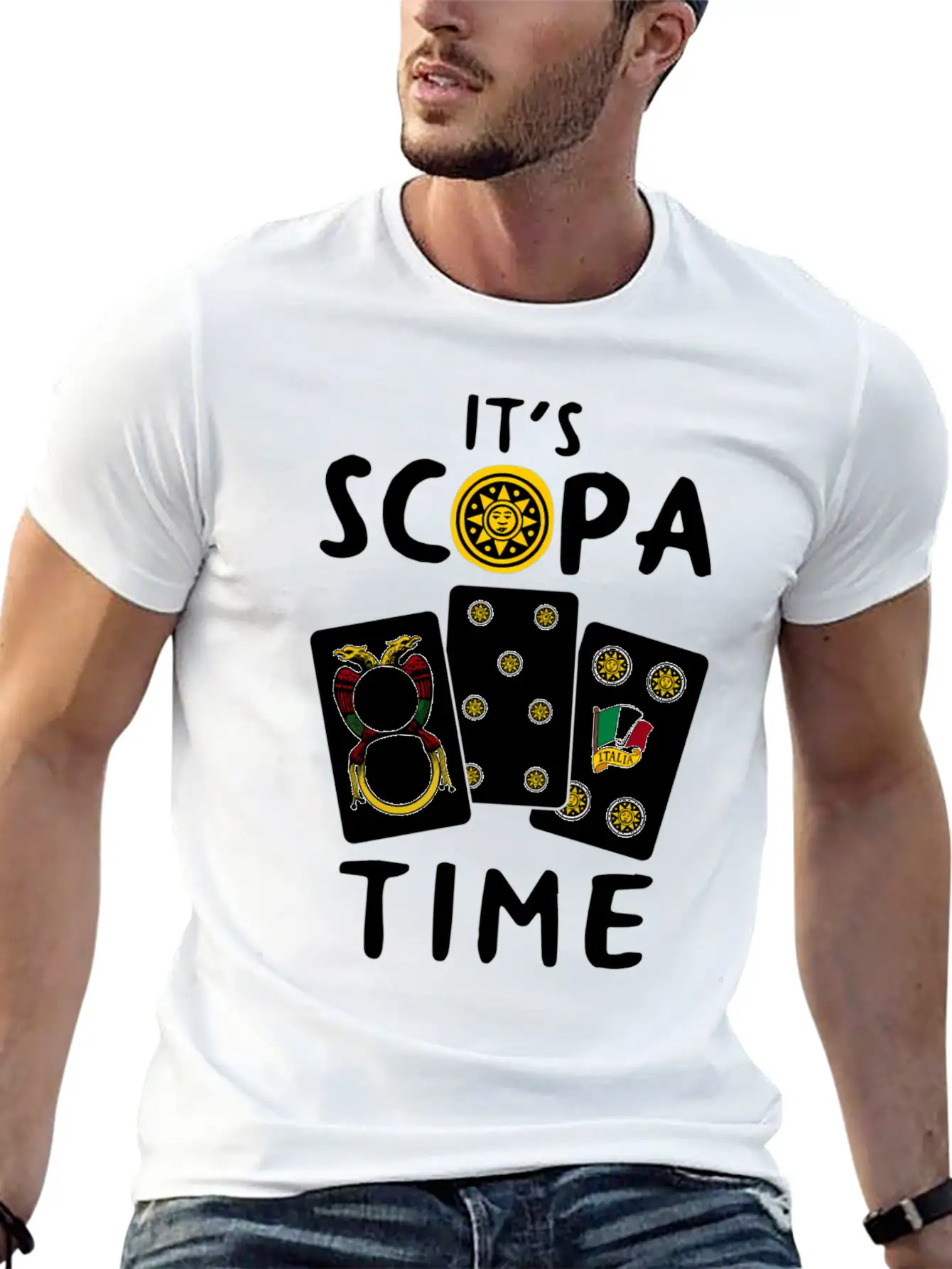 Scopa Italian Card Game Scopa Player Essential Unisex Summer Tee – Soft Cotton Casual Fit