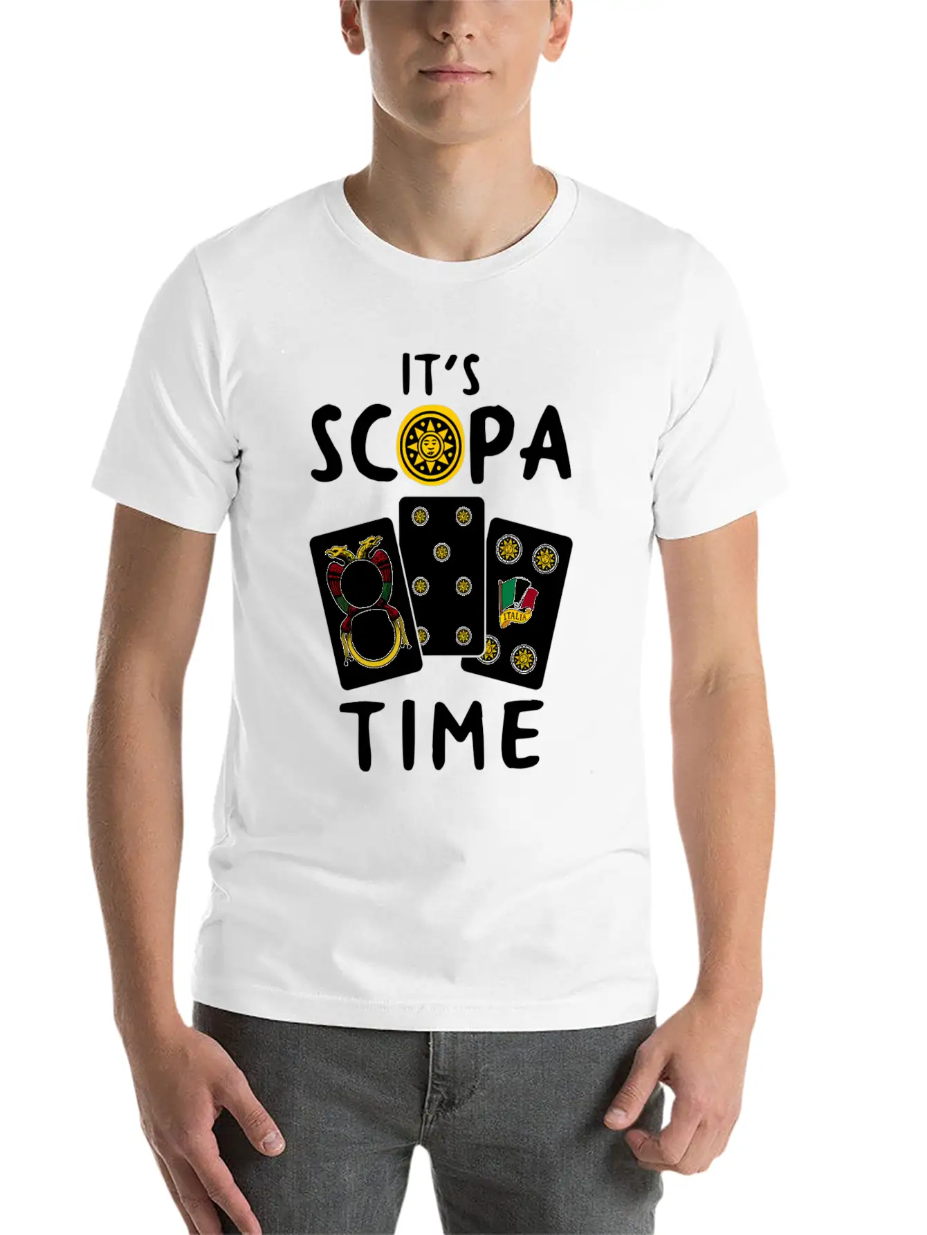 Scopa Italian Card Game Scopa Player Essential Unisex Summer Tee – Soft Cotton Casual Fit