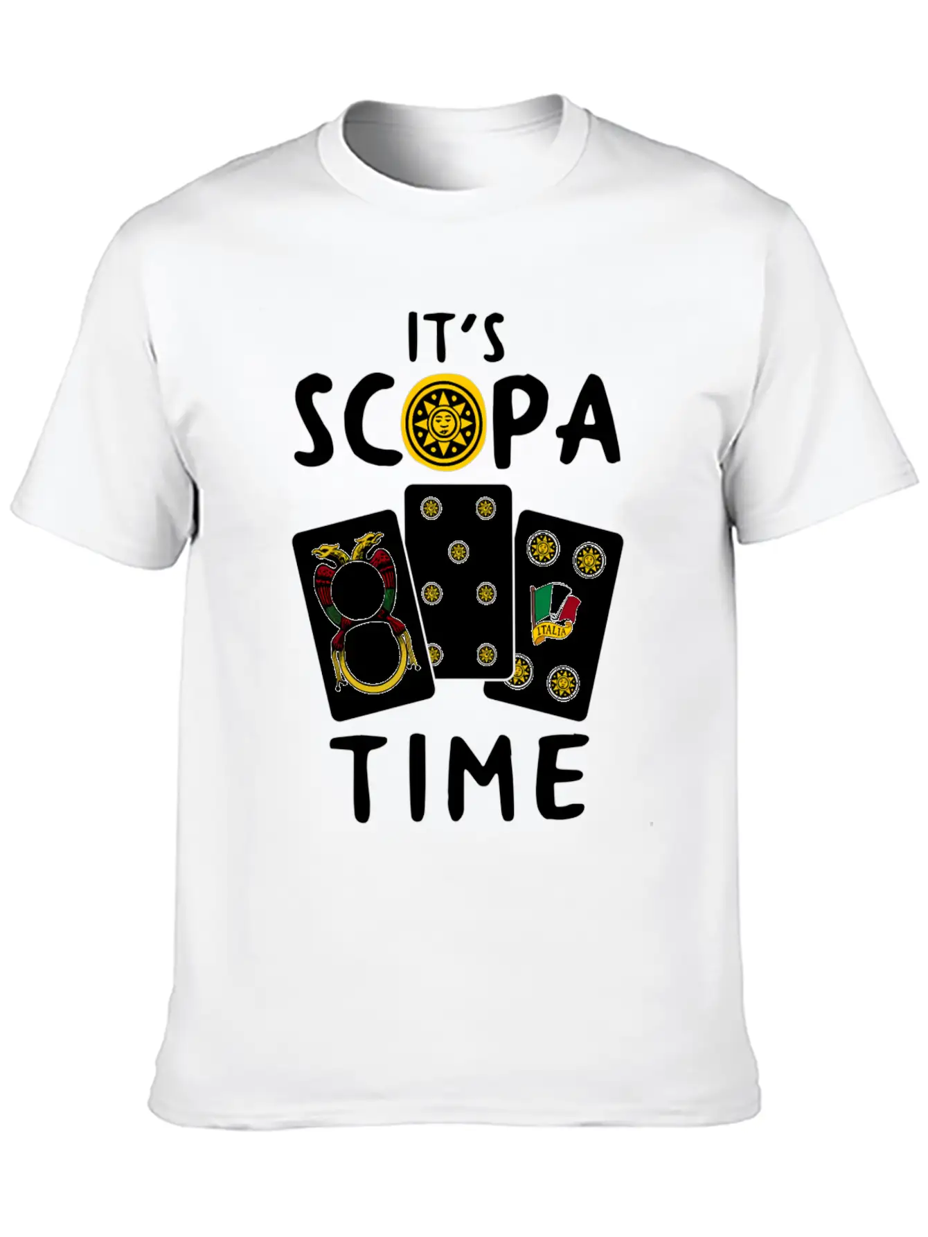 Scopa Italian Card Game Scopa Player Essential Unisex Summer Tee – Soft Cotton Casual Fit
