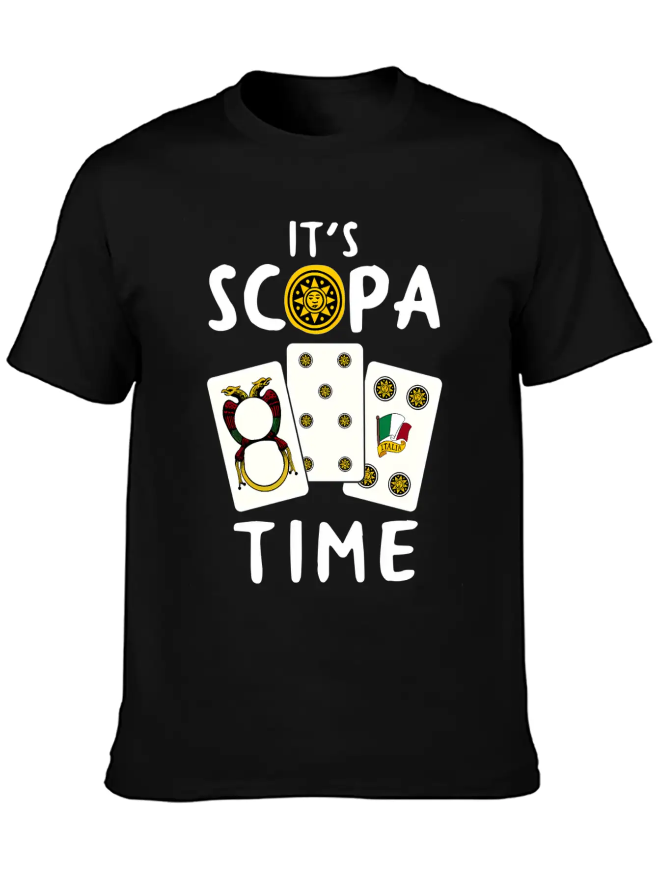 Scopa Italian Card Game Scopa Player Essential Unisex Summer Tee – Soft Cotton Casual Fit
