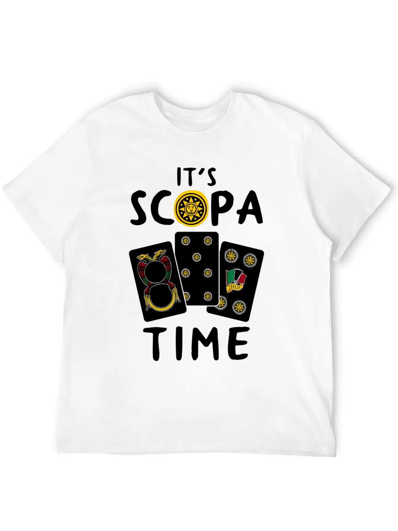 Scopa Italian Card Game Scopa Player Essential Unisex Summer Tee – Soft Cotton Casual Fit